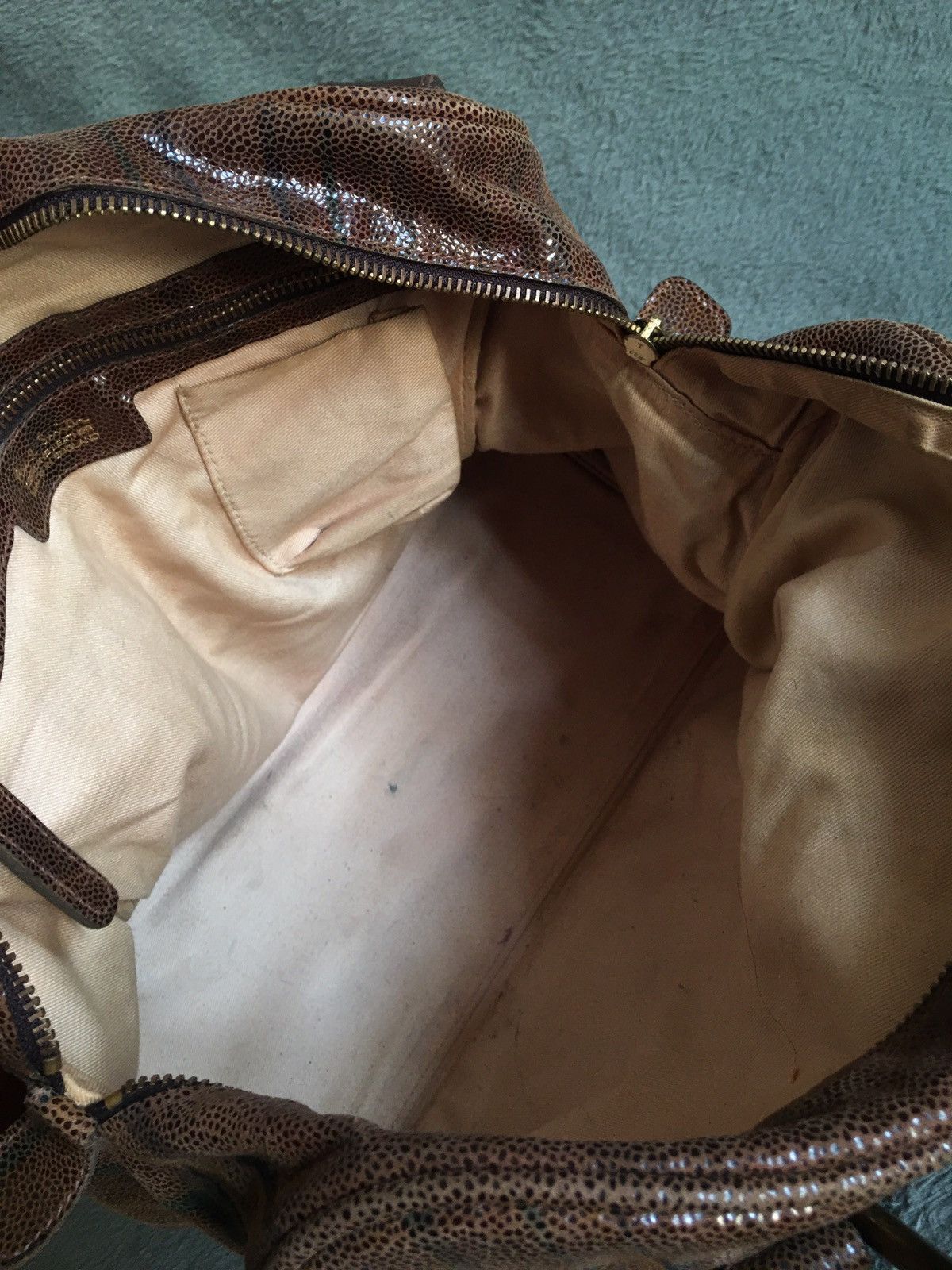Paul Smith Paul Smith Swirl Design Leather Shoulder Tote Bag Size ONE SIZE - 14 Thumbnail