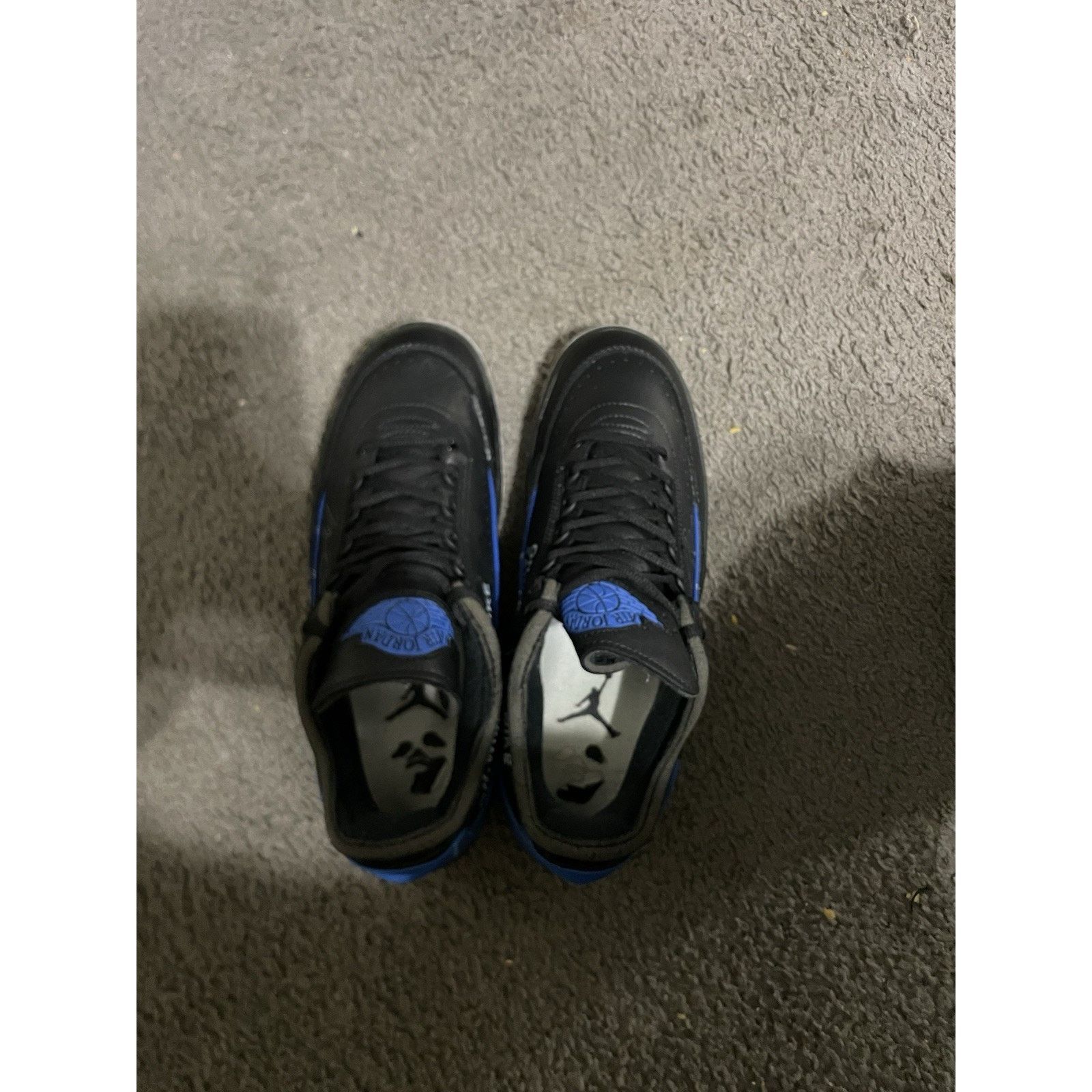 Jordan Brand Size 9.5M -Off-White x Air Jordan 2 Retro SP Low Black Royal Size US 9.5 / EU 42-43 - 4 Thumbnail