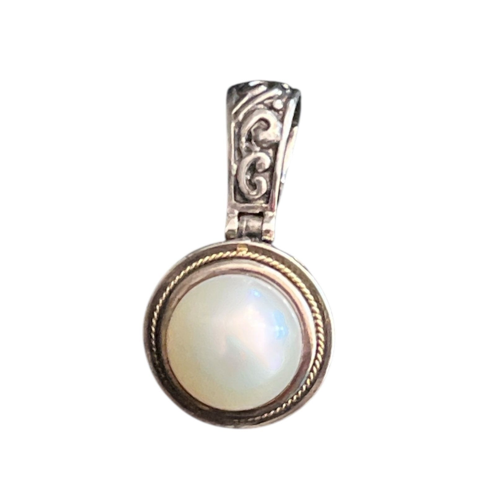 Jewelry Effy 925 Sterling Silver & 18K Gold Cultured Pearl Pendant, Women's