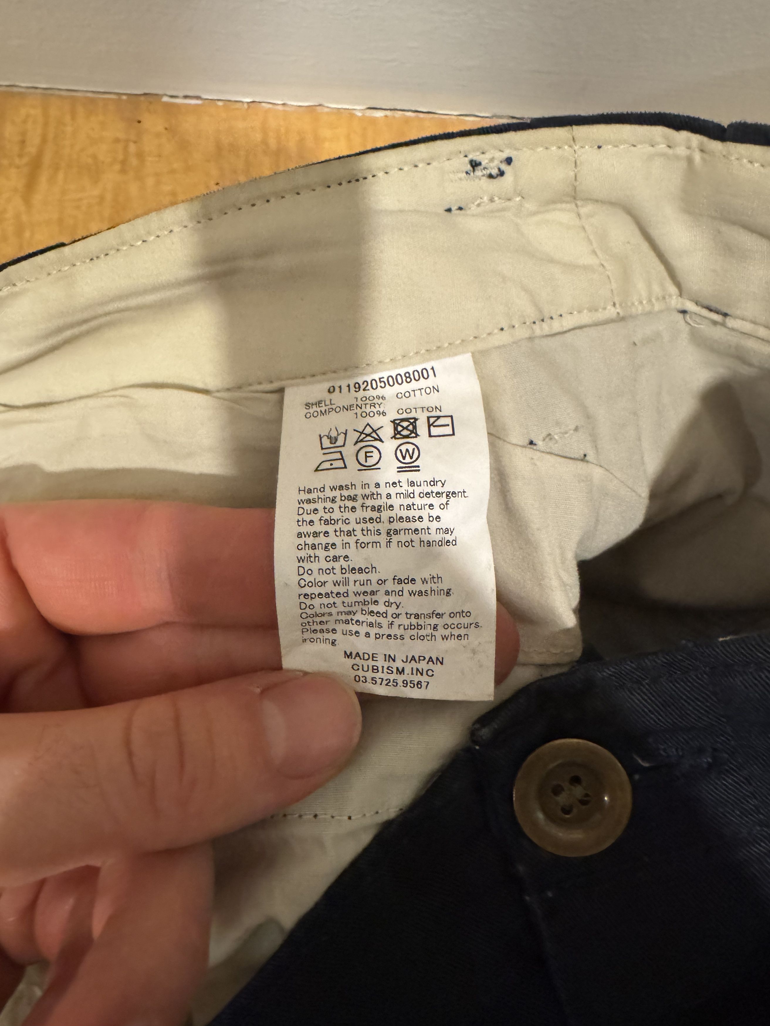 Visvim Navy Highwater Chino Size US 35 - 5 Thumbnail