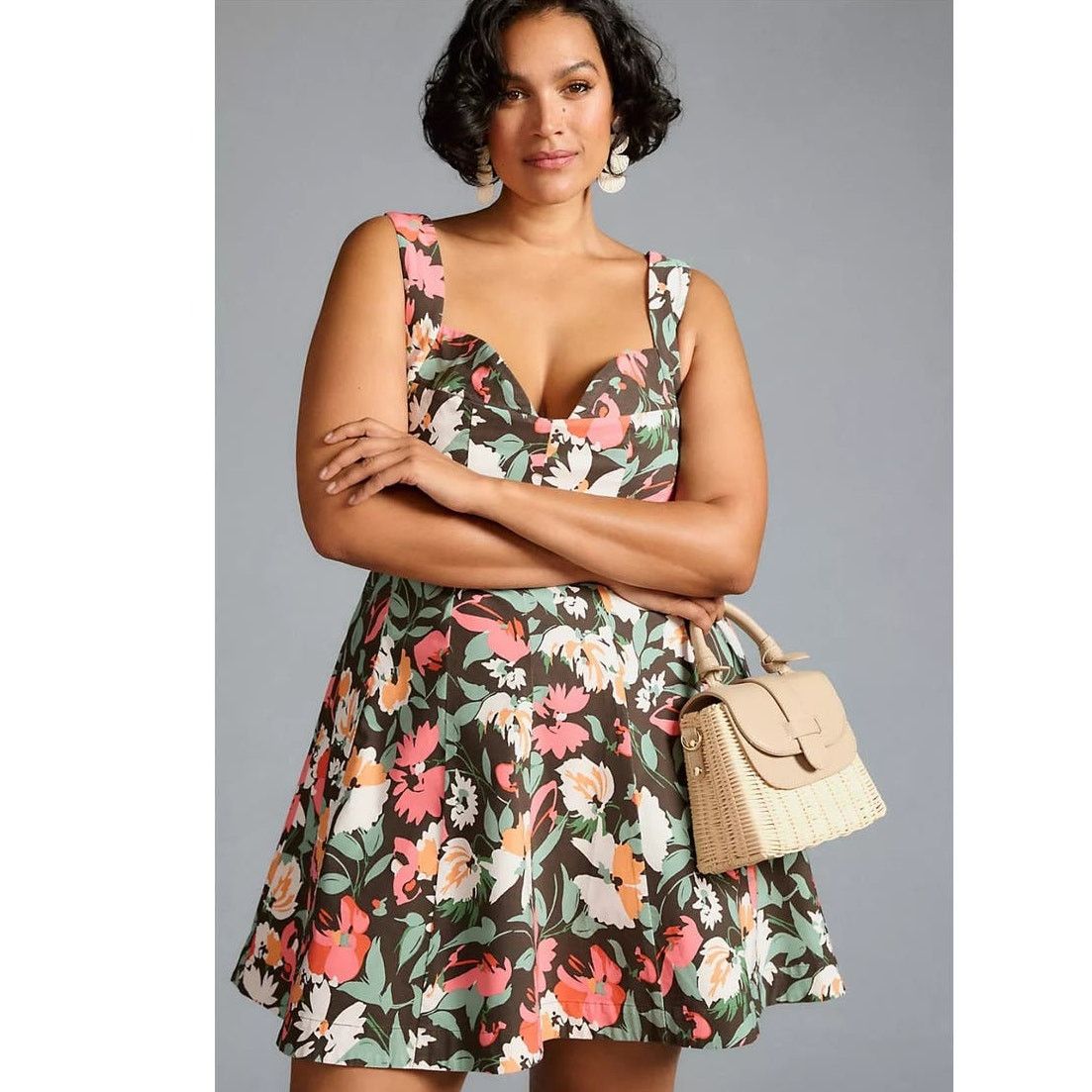 Anthropologie New By Anthropologie Sweetheart Floral Mini Dress $180 M Size M / US 6-8 / IT 42-44 - 5 Thumbnail