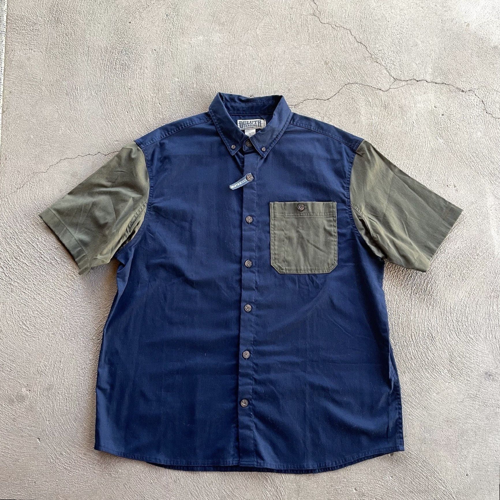Vintage Duluth Duluth Trading Shirt Mens Large Button Up Short Sleeve Blue Everyday Shop NEW Size US L / EU 52-54 / 3 - 3 Thumbnail