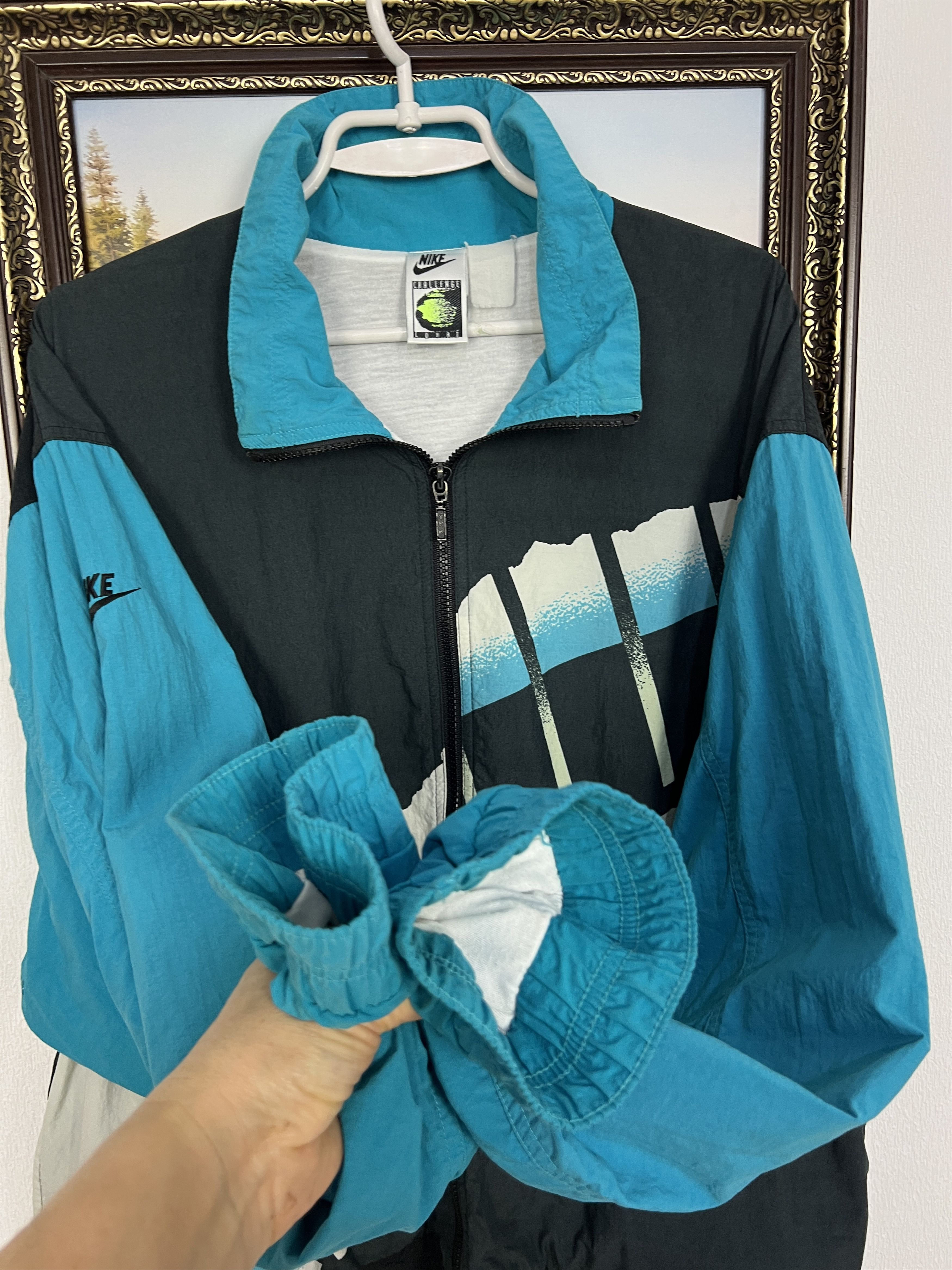 Nike Vintage 90's Nike Court Andre Agassi Tennis Jacket Track Size US XL / EU 56 / 4 - 7 Thumbnail