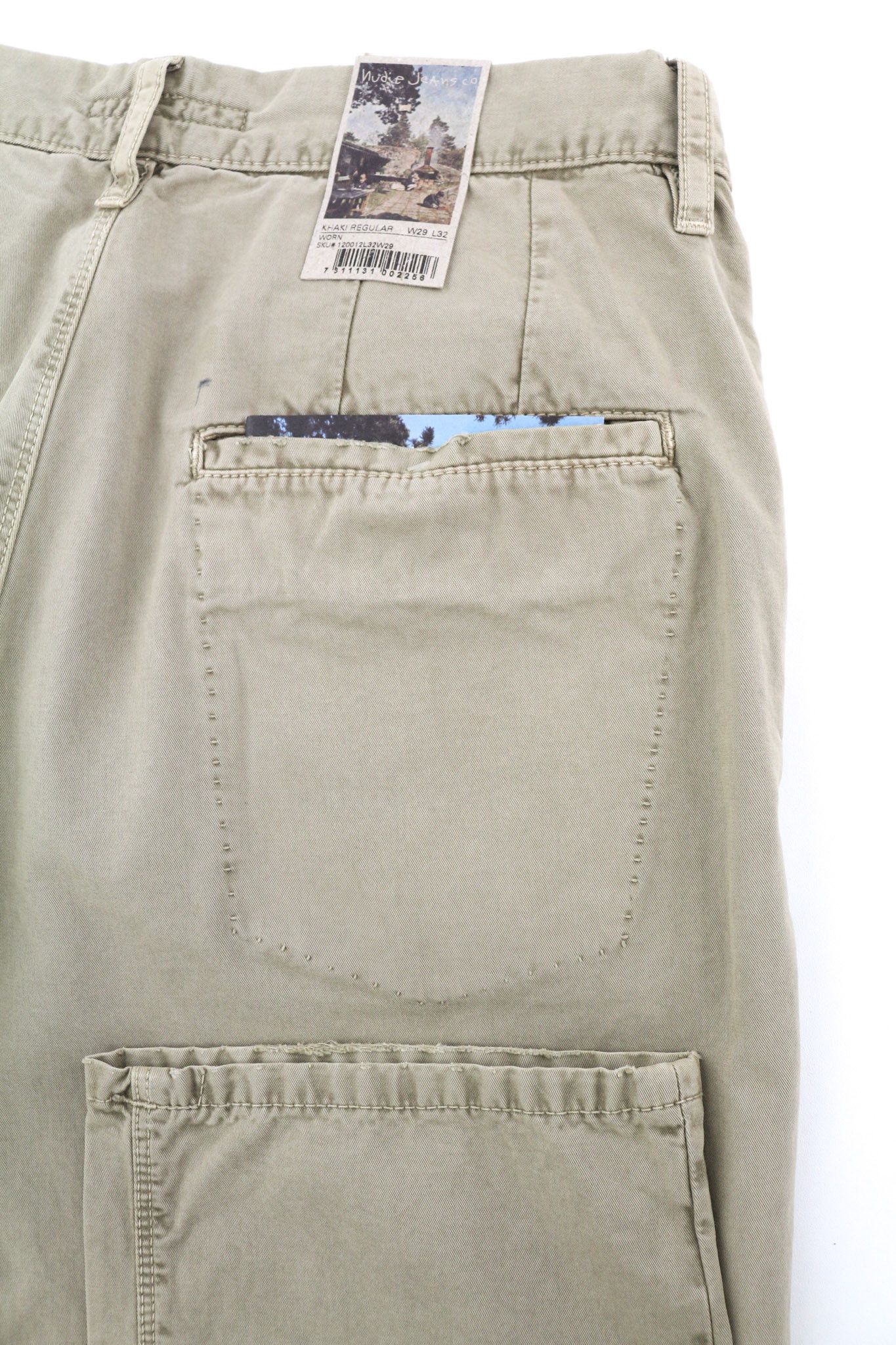 Nudie Jeans KHAKI REGULAR W29/L32 Beige Chino Trousers 82656 Size US 29 - 5 Thumbnail