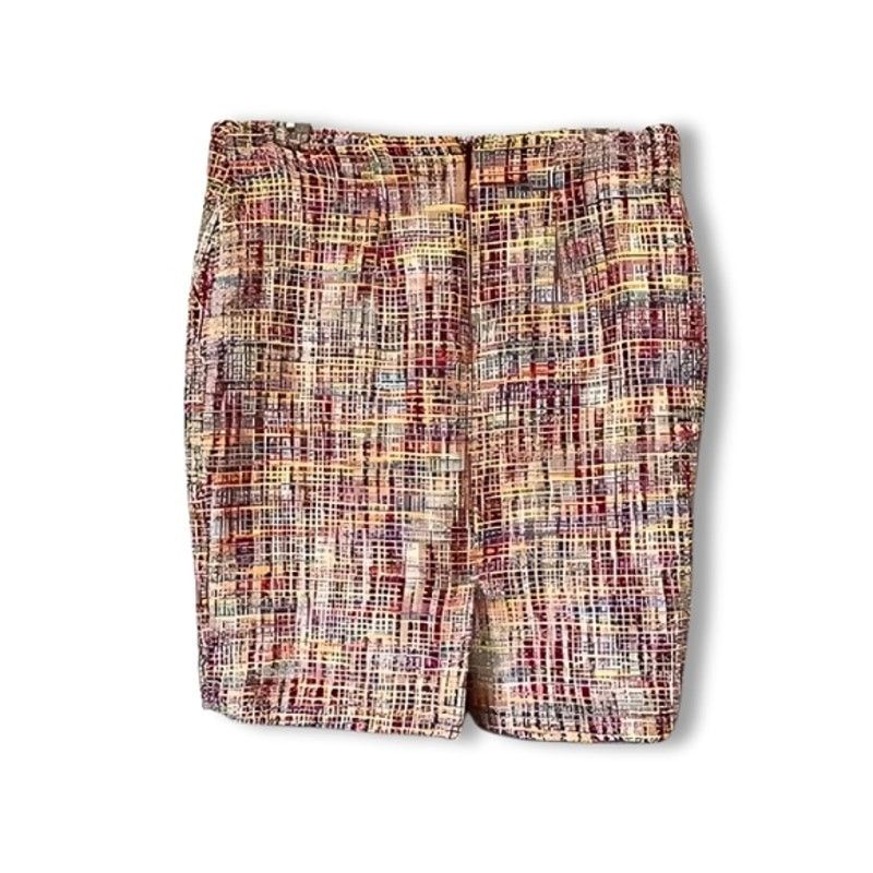 Merona Merona Tweed Mini Skirt A Line Side Pockets Women's Multi 10 Size 32" / US 10 / IT 46 - 4 Thumbnail