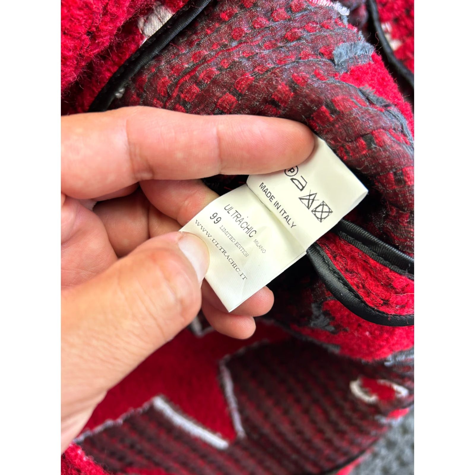 Vintage VINTAGE UltraChic USA Patriotic Knit Coat Red 38 S Long Sleeve Women Pea Coat Long Jacket/Coat USA 90s Size S / US 4 / IT 40 - 7 Thumbnail