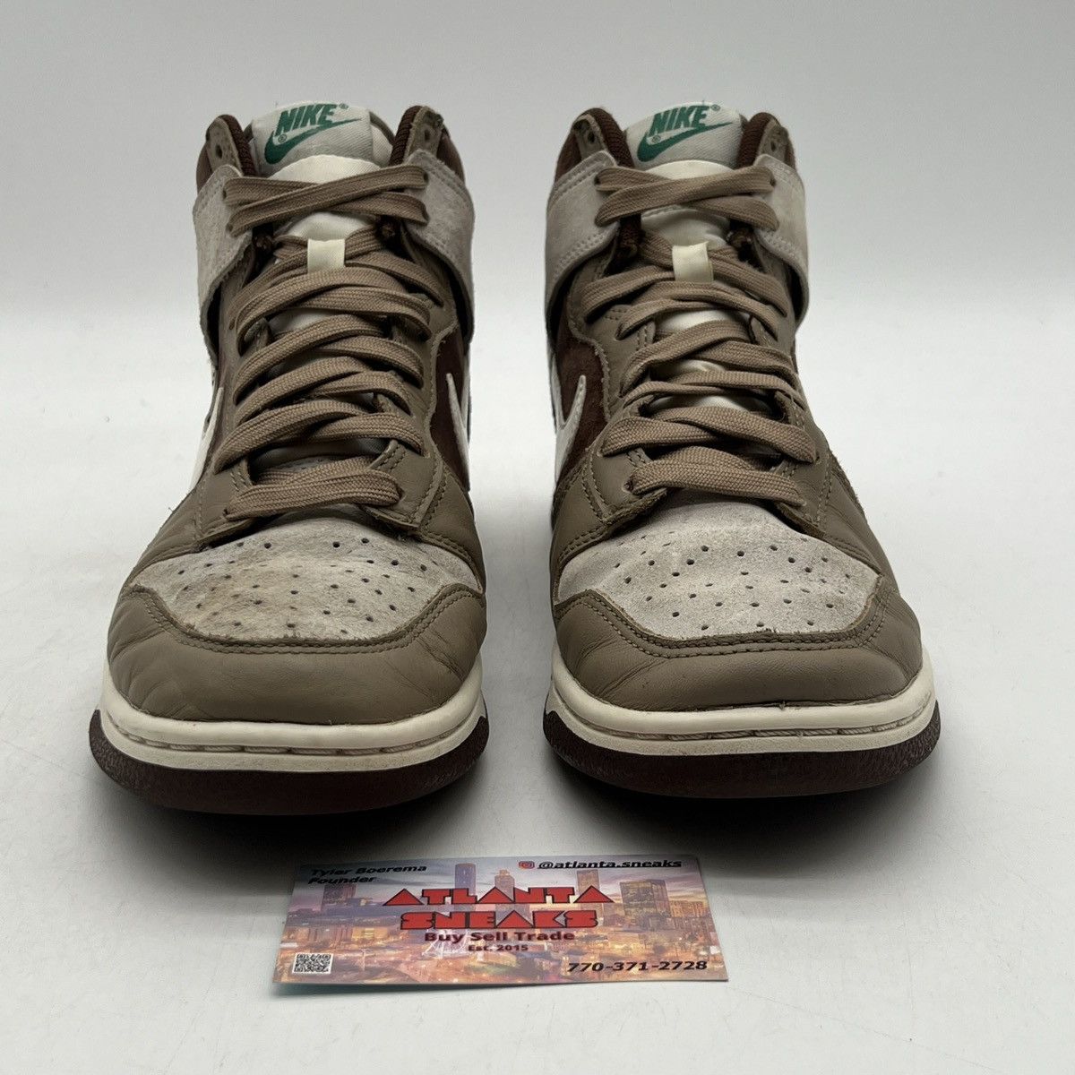 Nike Nike dunk high light chocolate Size US 7.5 / EU 40-41 - 2 Thumbnail
