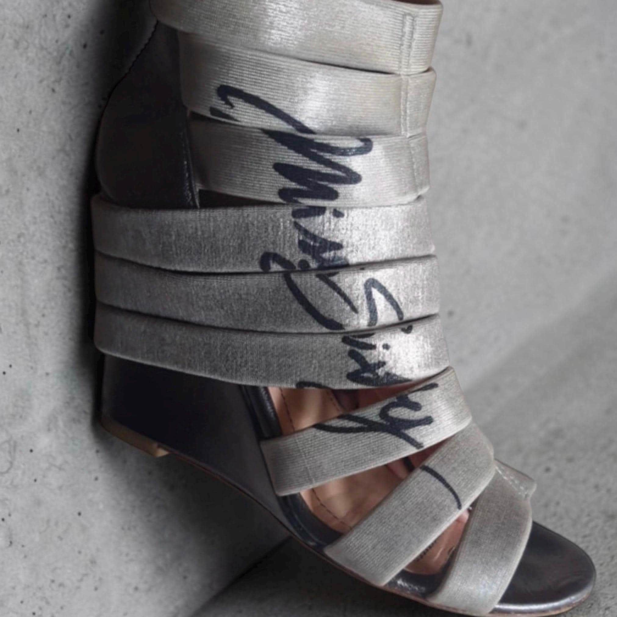 Miss Sixty The Miss Sixty Wedge Heel Leather Shoes Size US 5.5 / IT 35.5 - 5 Thumbnail