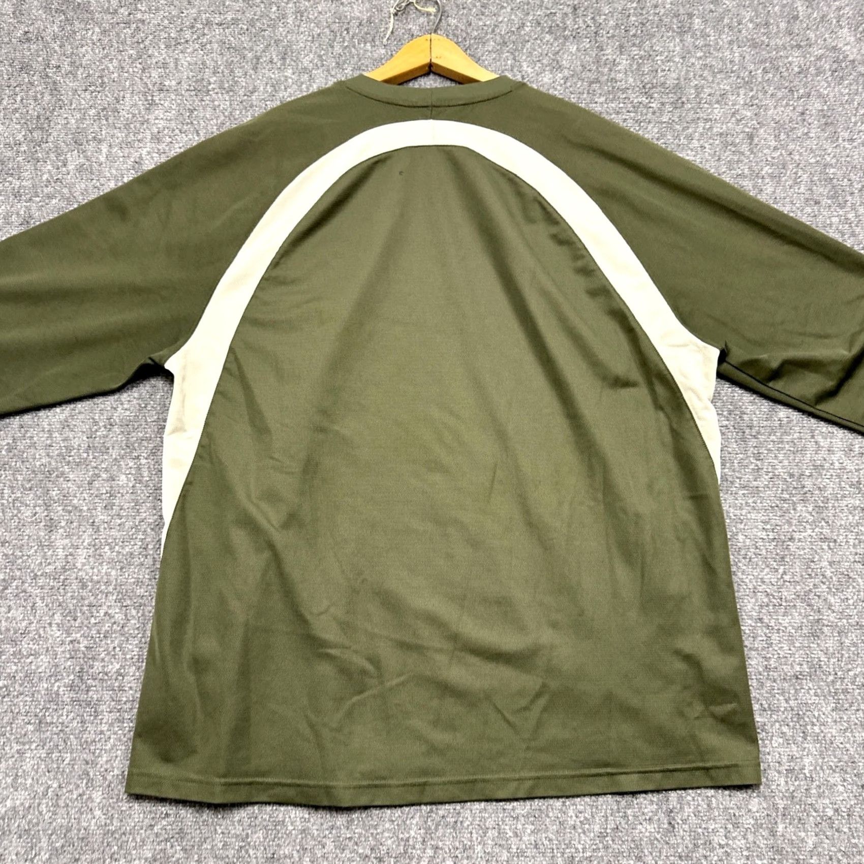 Nike Nike Long-sleeve T-shirt Sweatshirt Mens XXL Green Y2K Athletic Pullover Sportswear Lightweight T Size US XXL / EU 58 / 5 - 2 Thumbnail