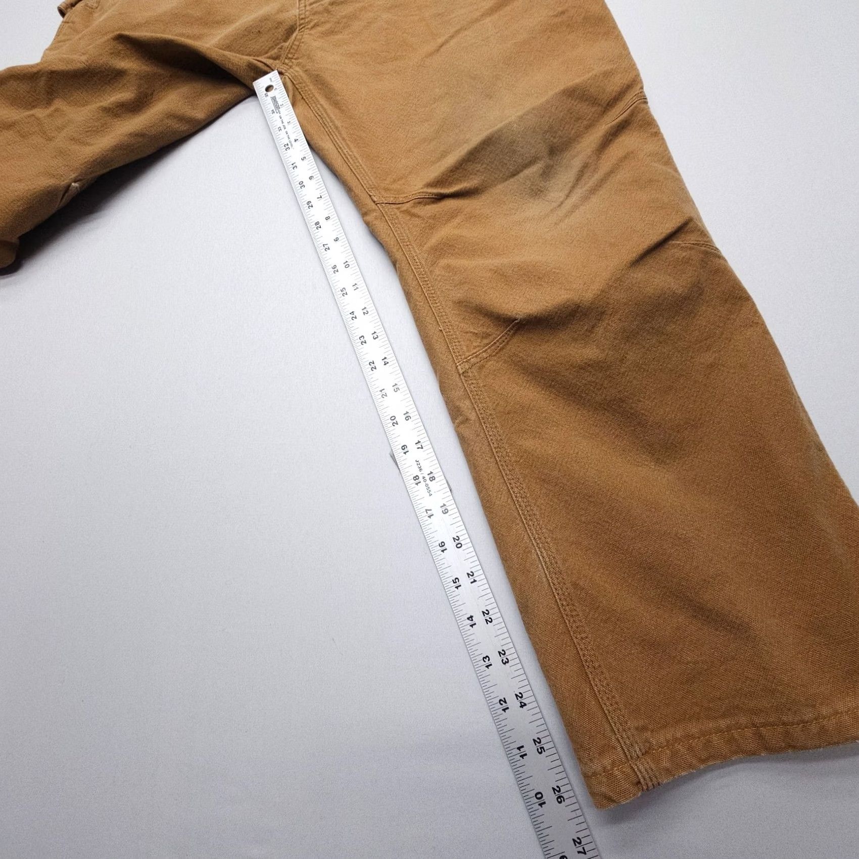 Carhartt Carhartt Mens Rugged Flex Carpenter Pants Straight Duck 40 x 26 Brown Canvas 5-Pocket Regular Inseam 26 Front Flat Front Shoes? Size US 40 / EU 56 - 6 Thumbnail