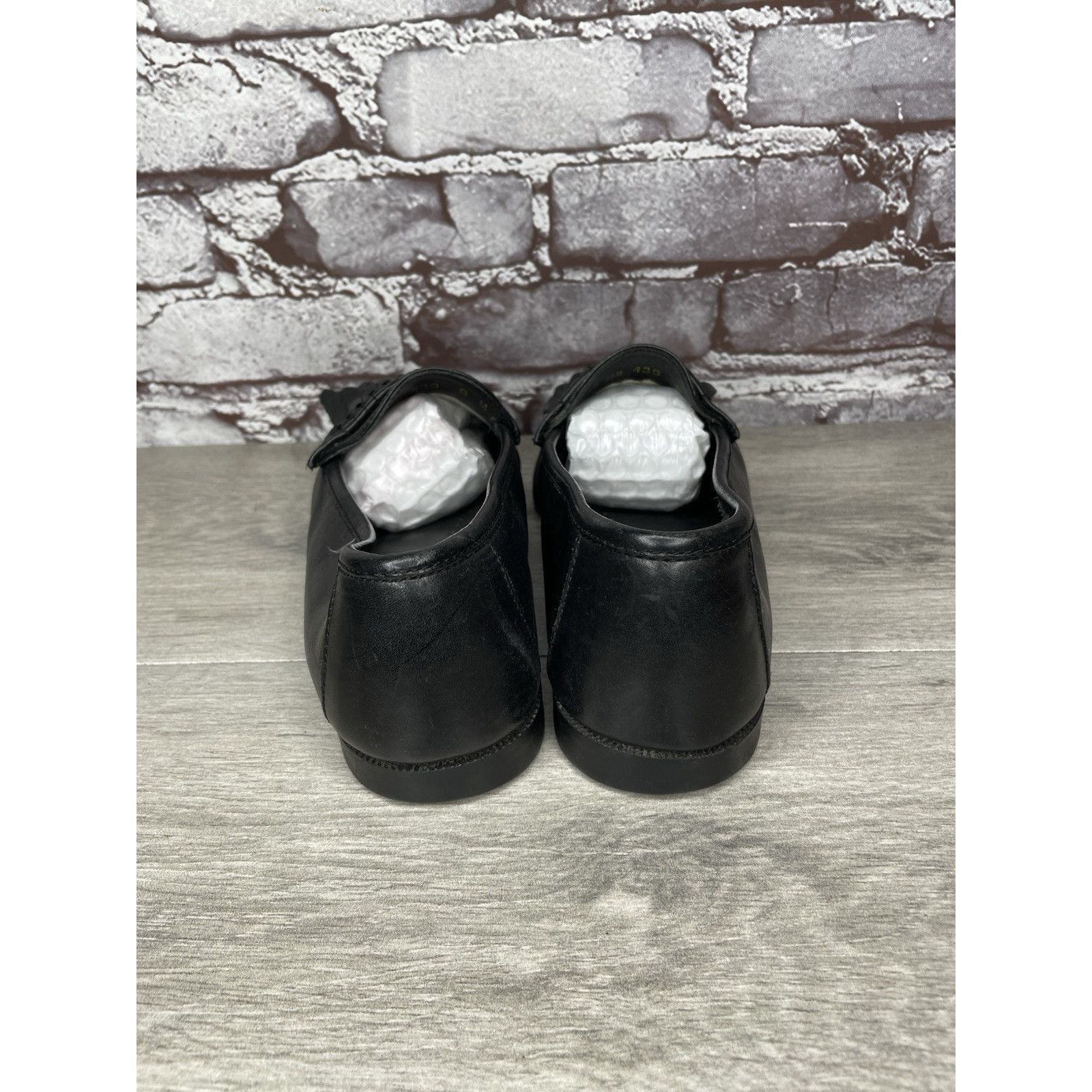 Drake Martin Drake Black Leather Kiltie Woven Loafers Dress Shoes Size US 8 / EU 41 - 5 Thumbnail
