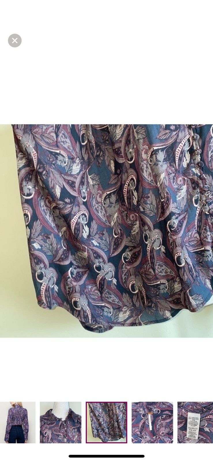 Free People Free people small modern muse button down blouse Size S / US 4 / IT 40 - 3 Thumbnail
