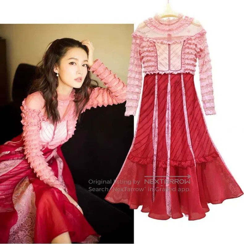 Valentino Lace patchwork dress