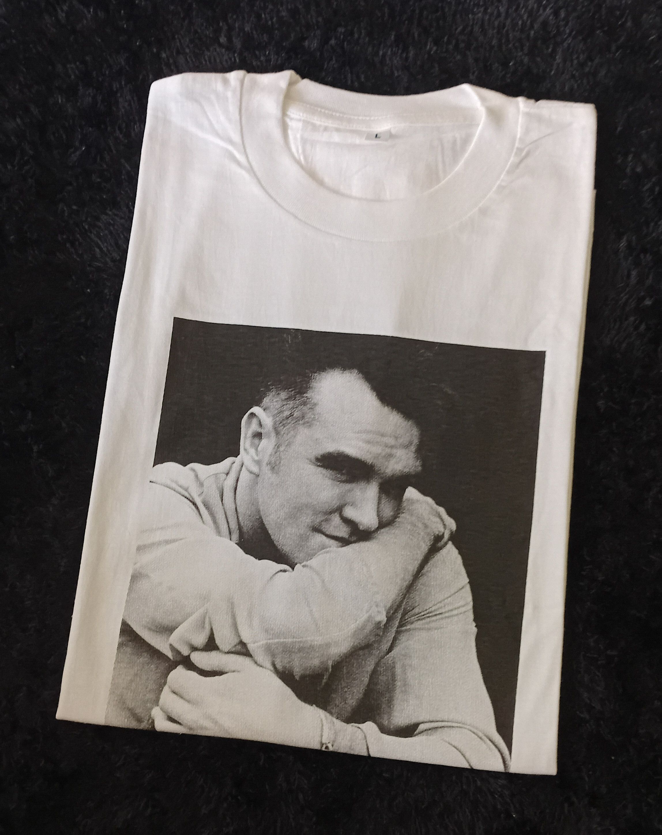 Morrissey VINTAGE MORRISSEY PROMO SHIRT TOSHIBA EMI RARE Size US L / EU 52-54 / 3 - 1 Thumbnail