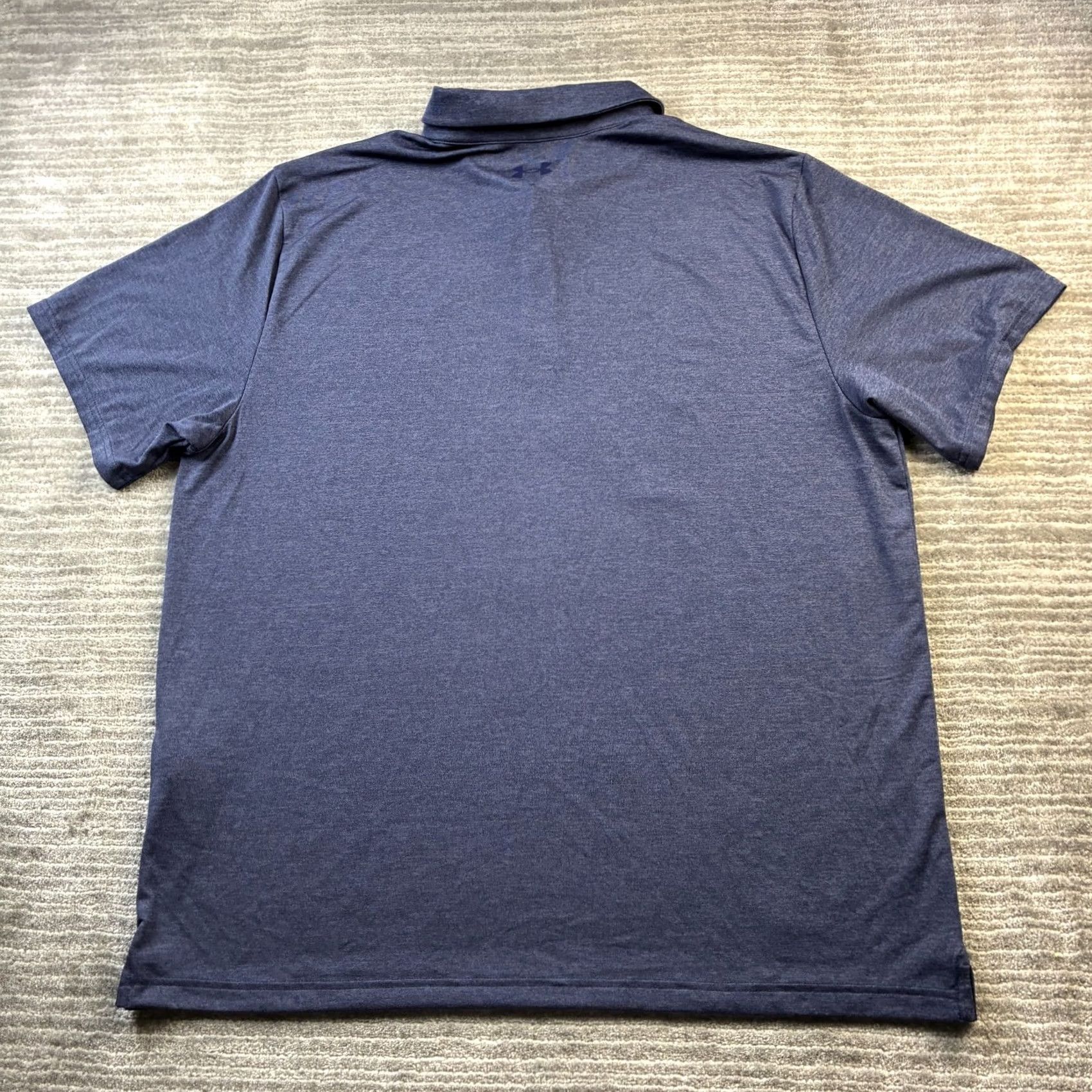 Under Armour Under Armour Polo Shirt Mens 2XL Blue Heather Playoff 3.0 Polo Short Sleeve Breathable Lightweight Size US XXL / EU 58 / 5 - 2 Thumbnail