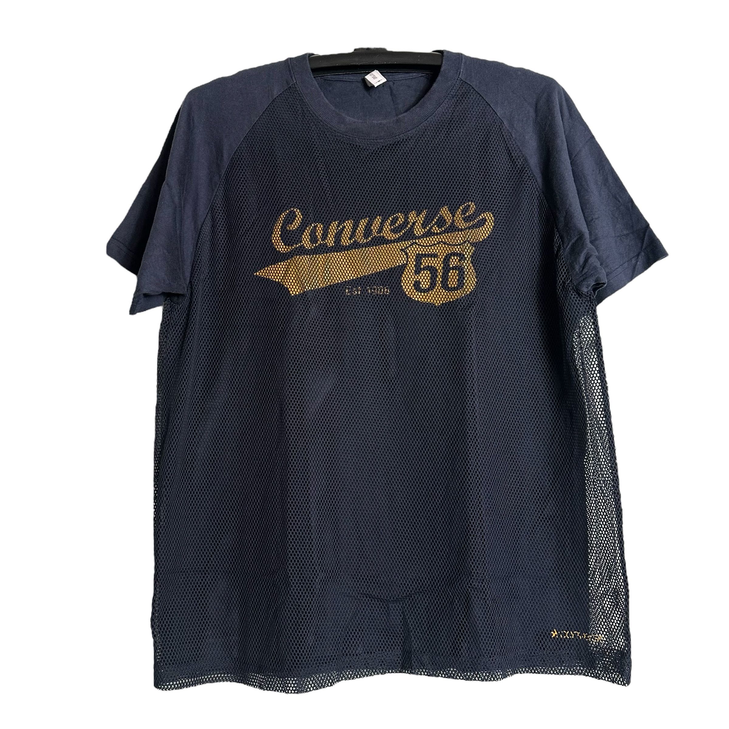 Converse 🔥RARE🔥Vintage Converse All Star #56 2Layer T-shirt Size US M / EU 48-50 / 2 - 1 Thumbnail