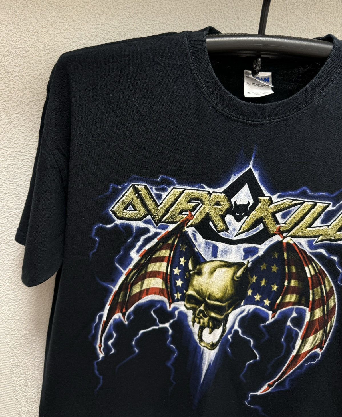Band Tees Over Kill vintage skull t-shirt xl sz Size US XL / EU 56 / 4 - 2 Thumbnail