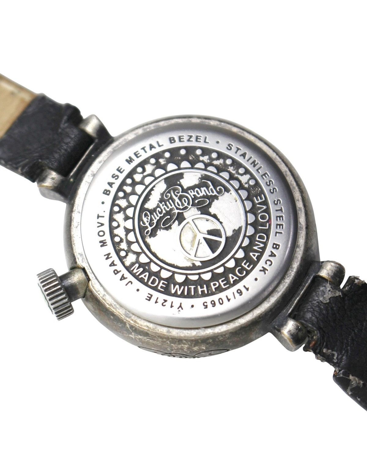 2000S LUCKY BRAND PEACE SIGN WATCH – TURQUOISE STONE DIAL, image size:1200x1496