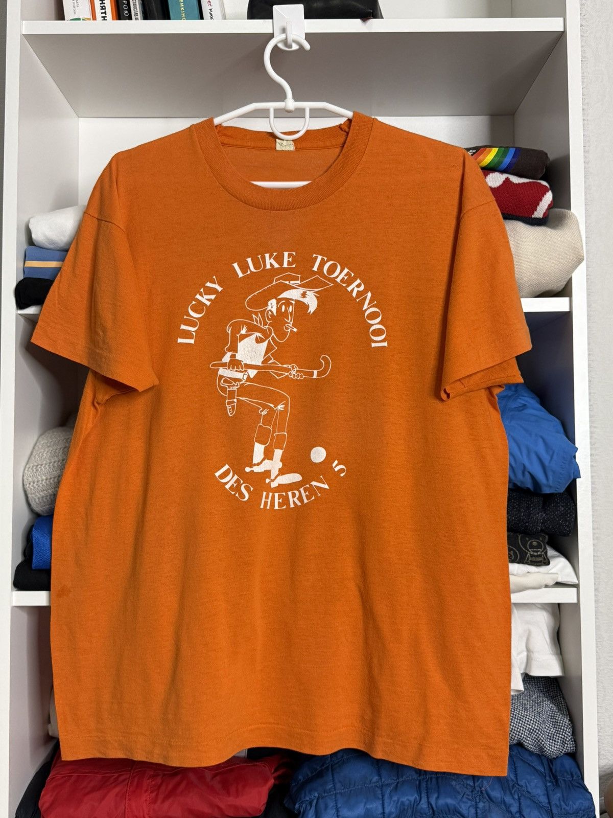 Other Vintage 1990s Lucky Luke Hockey Tournament Promo tshirt szXL Size US XL / EU 56 / 4 - 1 Thumbnail