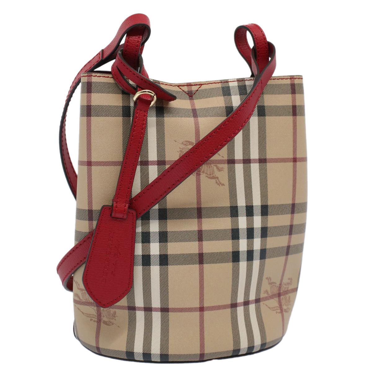 Burberry Nova Check Beige Synthetic Shoulder Bag (Pre-Owned) Size ONE SIZE - 1 Thumbnail