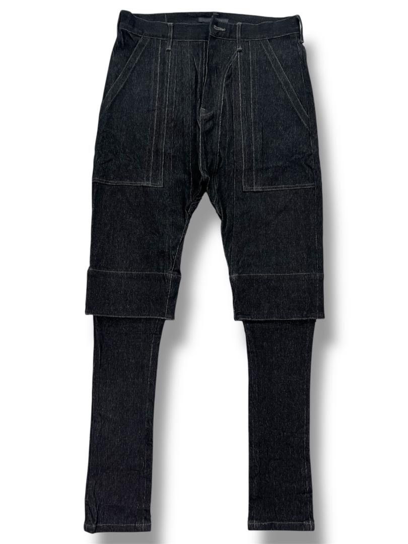 Julius JULIUS “EXHIBITION SAMPLE” Layered Denim Avant Garde Archive Size US 34 / EU 50 - 2 Thumbnail