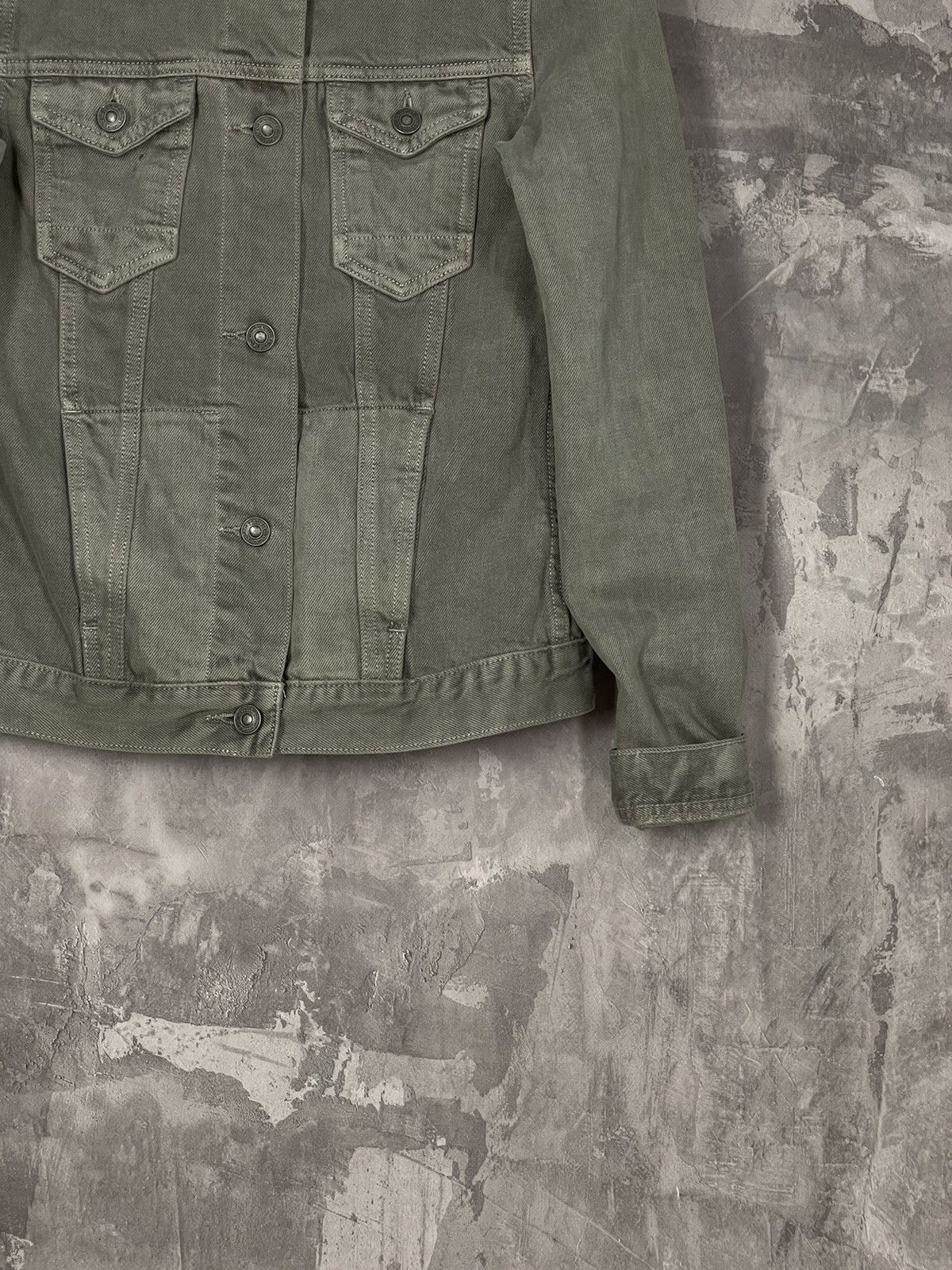 Allsaints × Japanese Brand Allsaints Archival Luxury Y2K Avant Garde Fade Denim Jacket Size M / US 6-8 / IT 42-44 - 6 Thumbnail