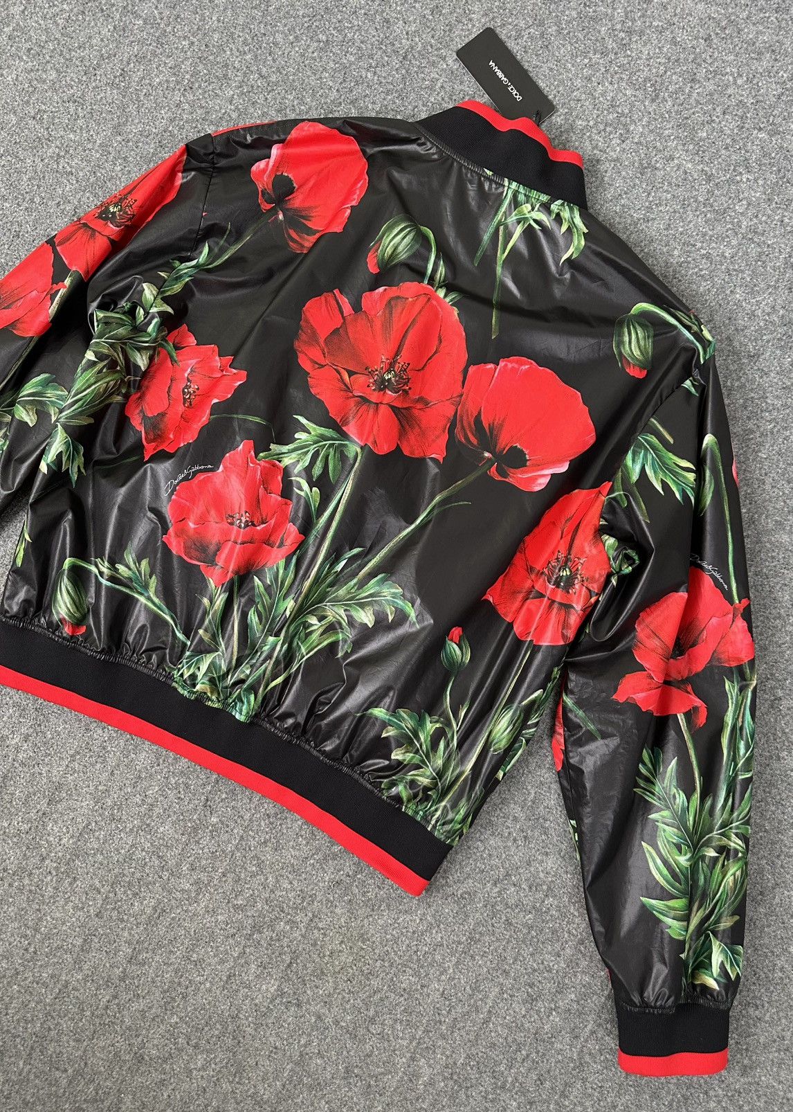 Dolce & Gabbana Dolce & Gabbana - Poppy Floral Print - Bomber Jacket Size US L / EU 52-54 / 3 - 13 Thumbnail