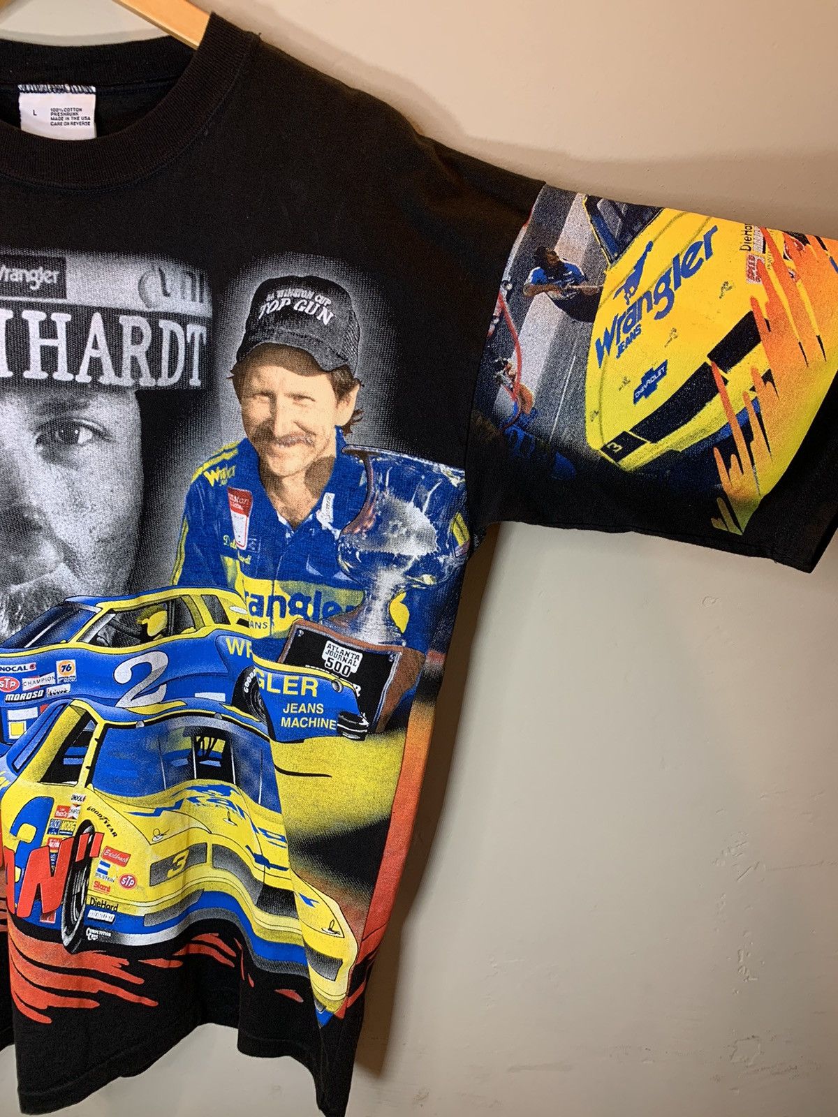 NASCAR *RARE* Vintage 90’s Dale Earnhardt NASCAR AOP Racing T-Shirt Size US L / EU 52-54 / 3 - 4 Thumbnail