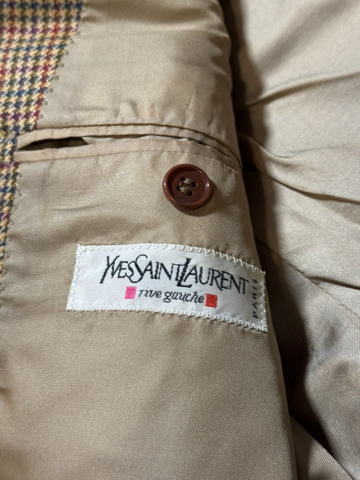 Yves Saint Laurent Yves Saint Laurent YSL Cashmere Wool Blazer Jacket Vintage Size 42R - 9 Thumbnail