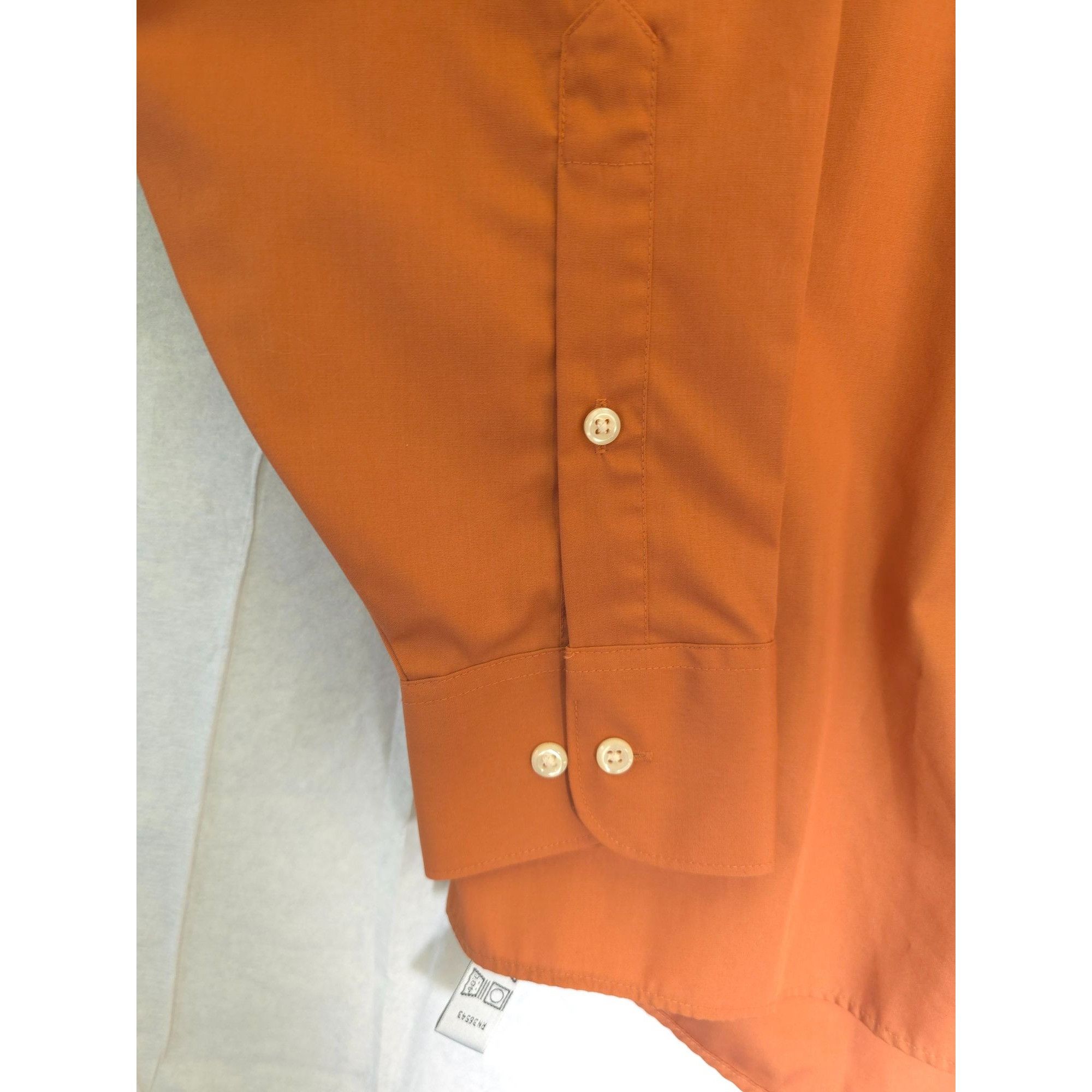 Other Geoffrey Beene Men's Wrinkle-Free Dress Shirt Size M Rust Or Size US M / EU 48-50 / 2 - 4 Thumbnail