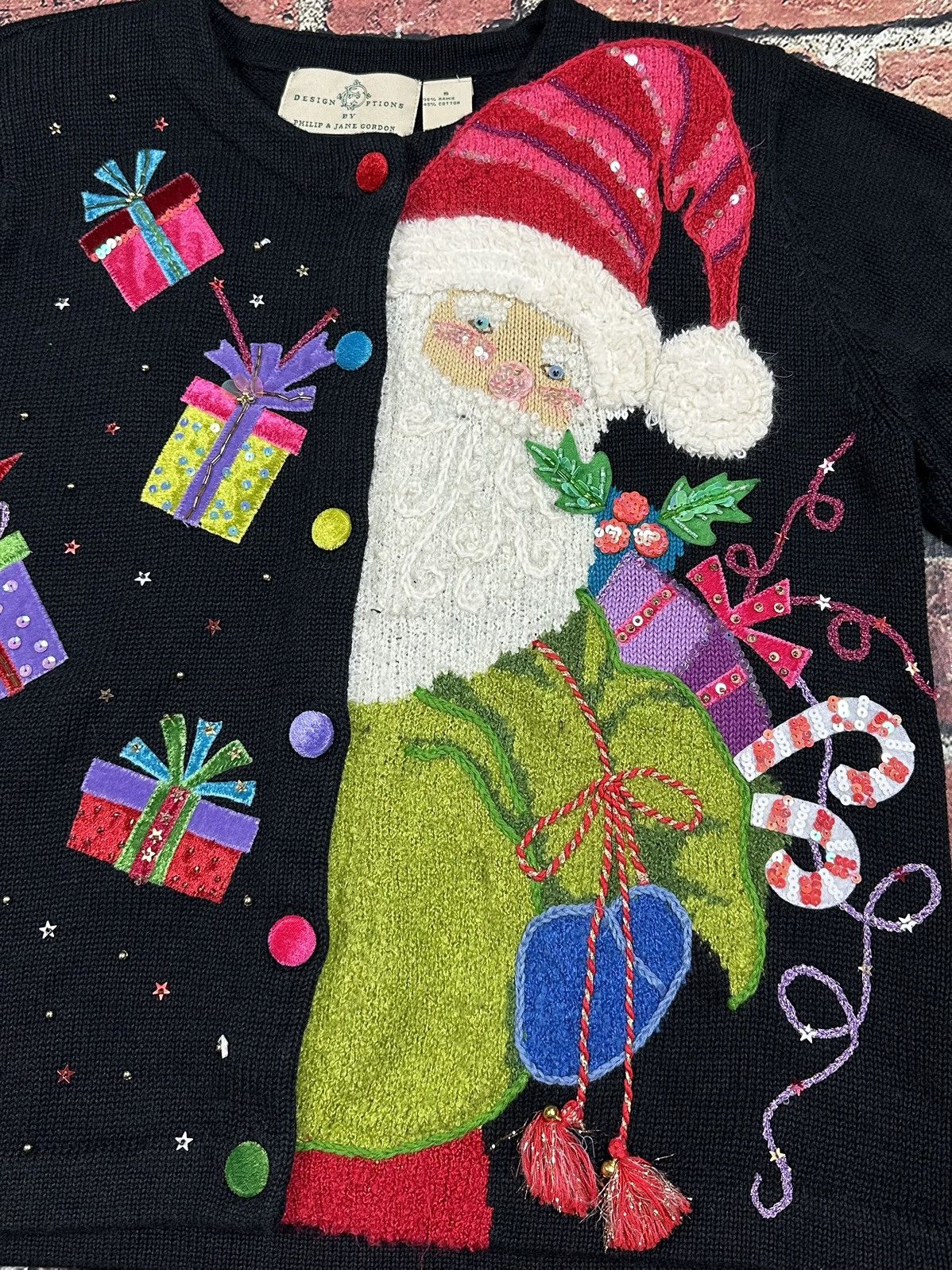 Other Design Options Philip & Jane Gordon Cardigan Christmas Santa Size S / US 4 / IT 40 - 5 Thumbnail