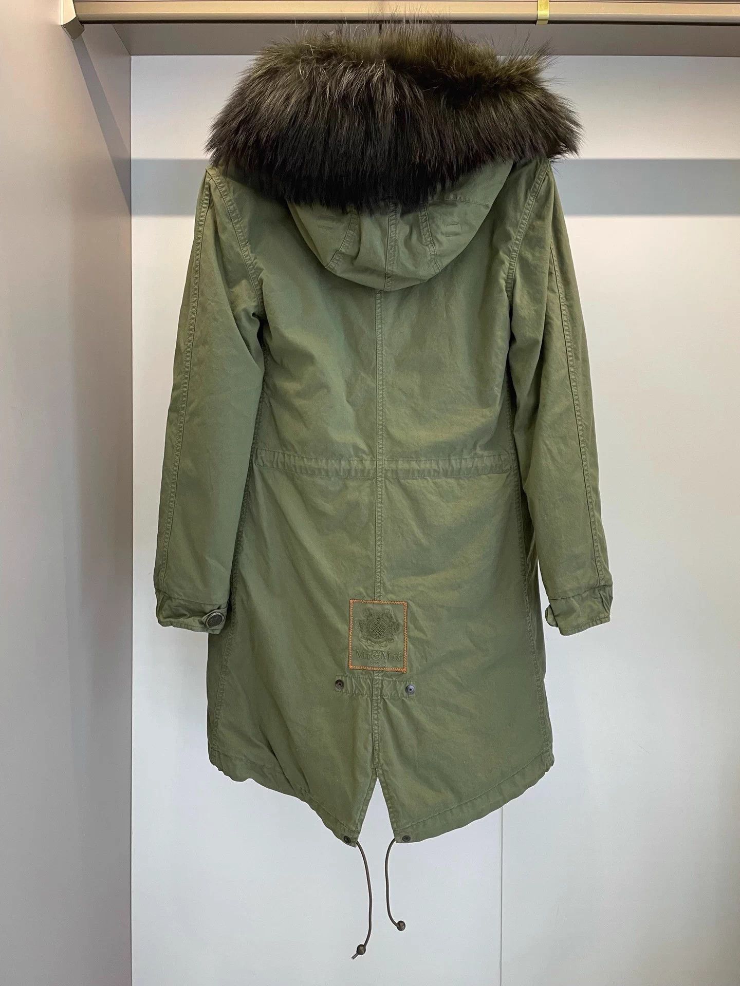 MR & MRS ITALY Mr&Mrs Italy military green mid fox-fur lining XS Size XS / US 0-2 / IT 36-38 - 2 Thumbnail