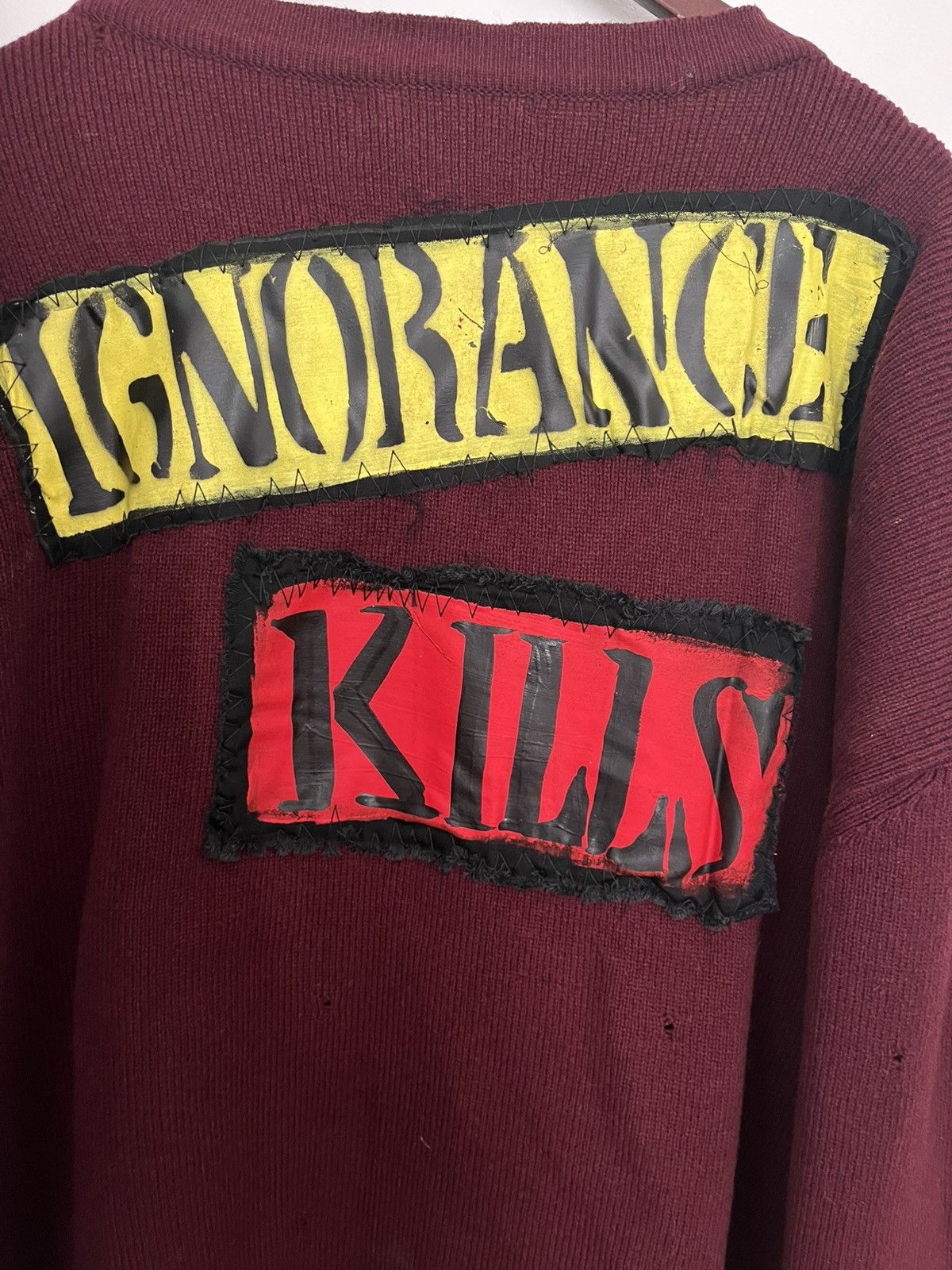 Faith Connexion Wool oversized cardigan with patches Size US XS / EU 42 / 0 - 3 Thumbnail