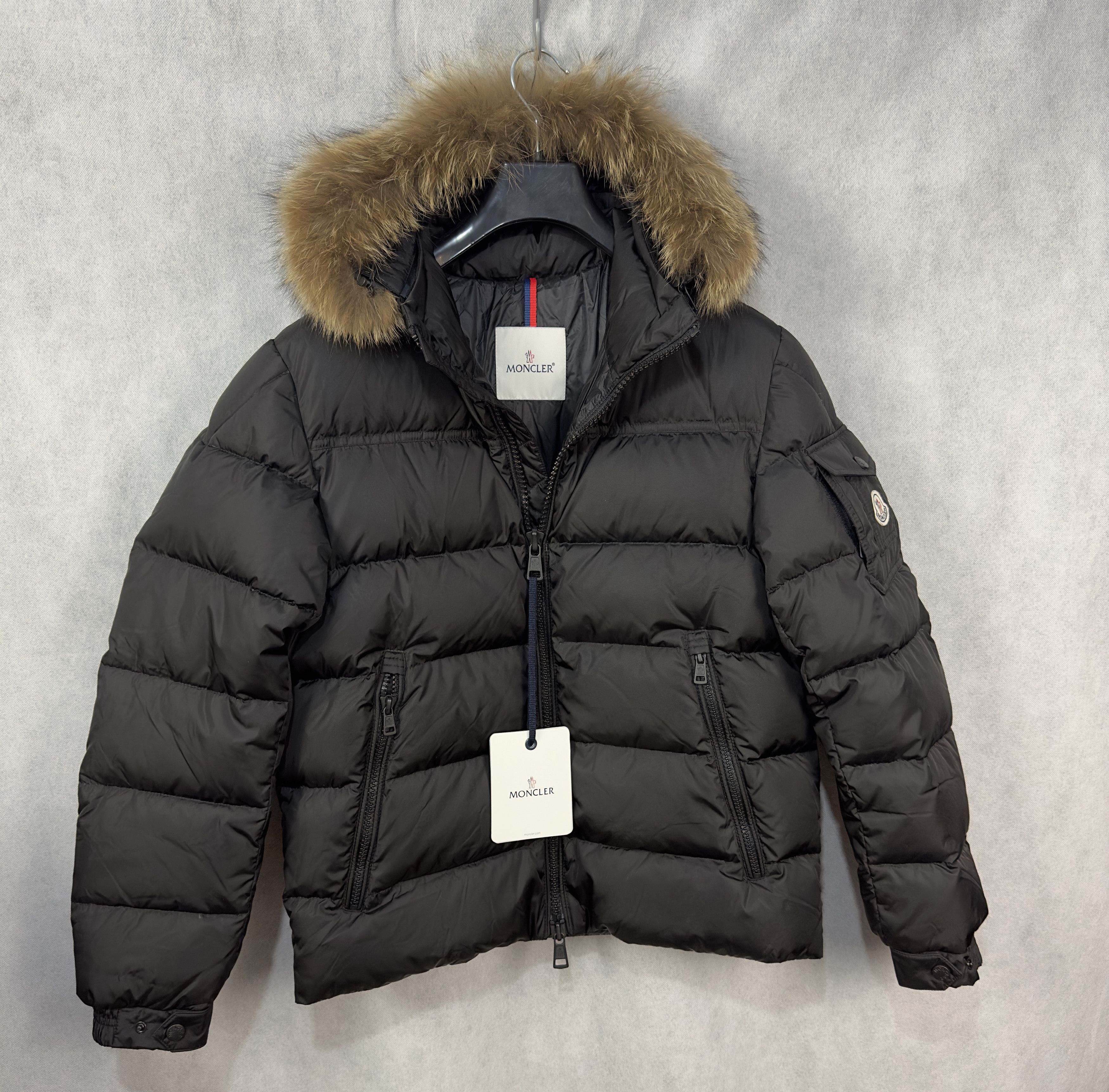 image of Moncler Jacket Marque in Black, Men's (Size Medium)