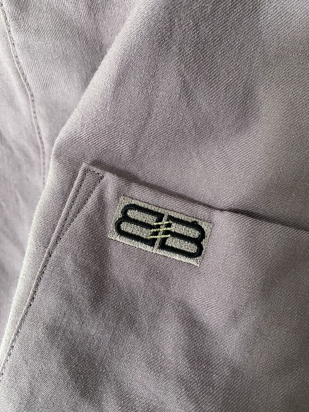 Balenciaga 1990s Balenciaga embroidered logo 100% wool shirt Size US L / EU 52-54 / 3 - 5 Thumbnail