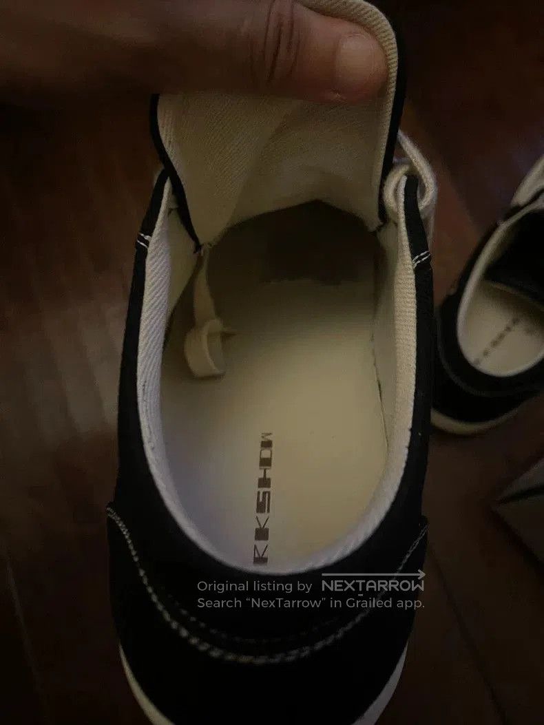 Rick Owens Rick Owens Canvas Sneakers with Cream Soles. Size US 10.5 / EU 43-44 - 4 Thumbnail
