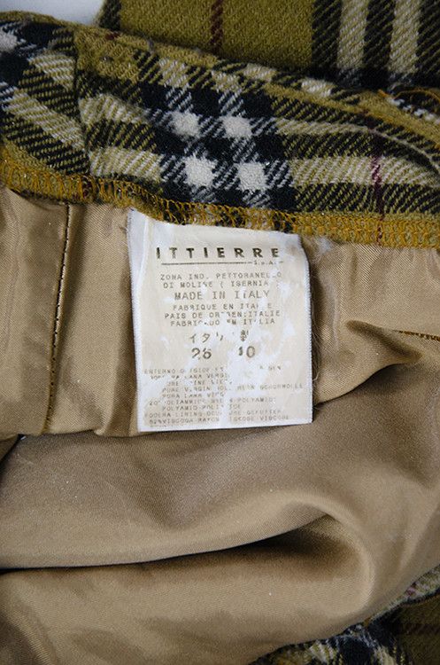 Dolce & Gabbana D&G Plaid Wool-Blend Trousers Camel Check - Size 26/30 Size 26" / US 2 / IT 38 - 6 Thumbnail