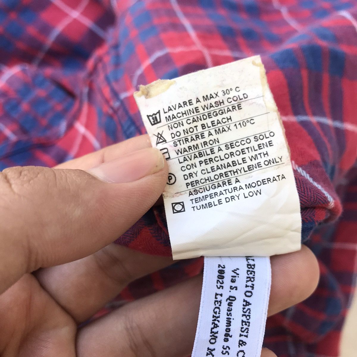 Aspesi × Flannel × Vintage Vintage aspesi alberto Aspesi Italy flannel Madrass Shirt Size US S / EU 44-46 / 1 - 10 Thumbnail