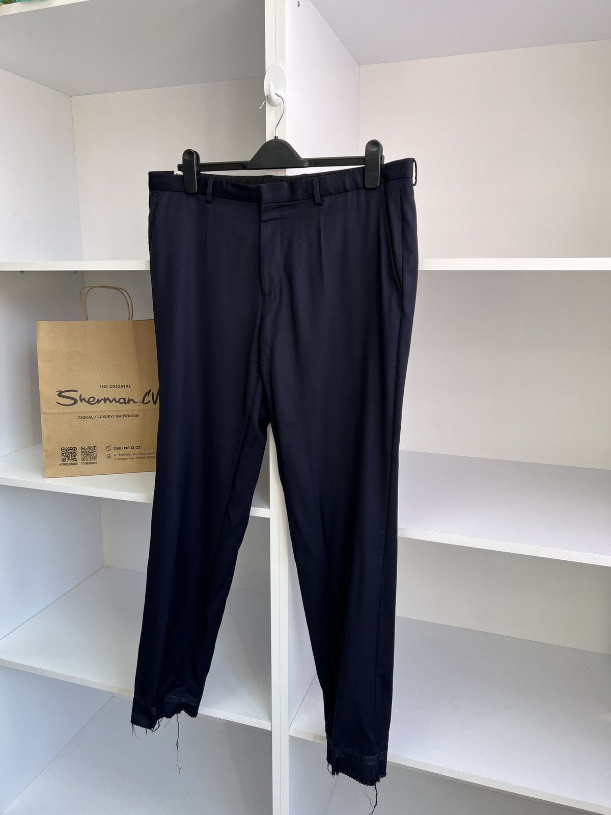 Hugo Boss × Vintage Vintage Hugo Boss Luxury Old Money Style Suit Size 52S - 15 Thumbnail