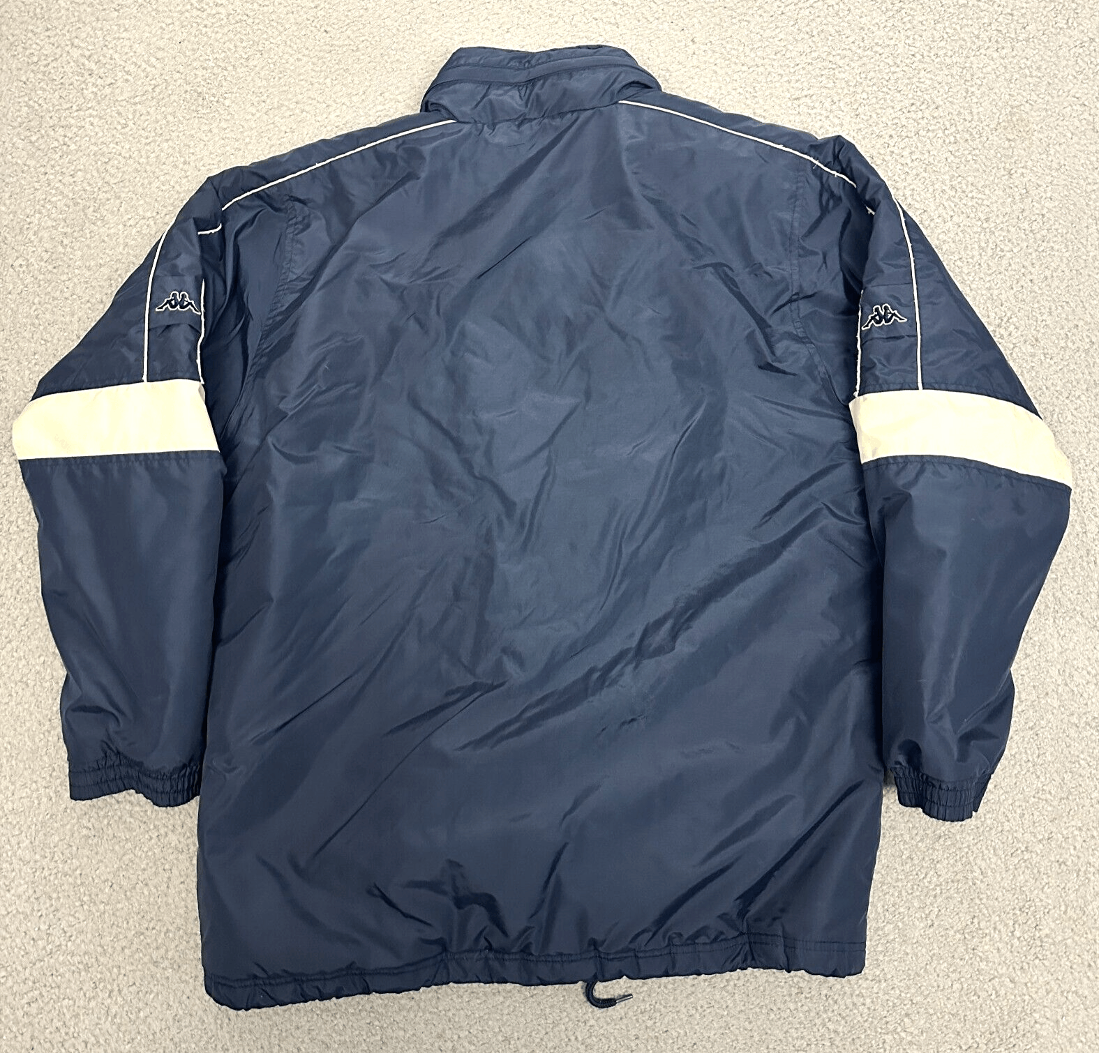 Kappa Vintage KAPPA Puffer Jacket Snap Buttons Navy Blue Size US M / EU 48-50 / 2 - 2 Thumbnail