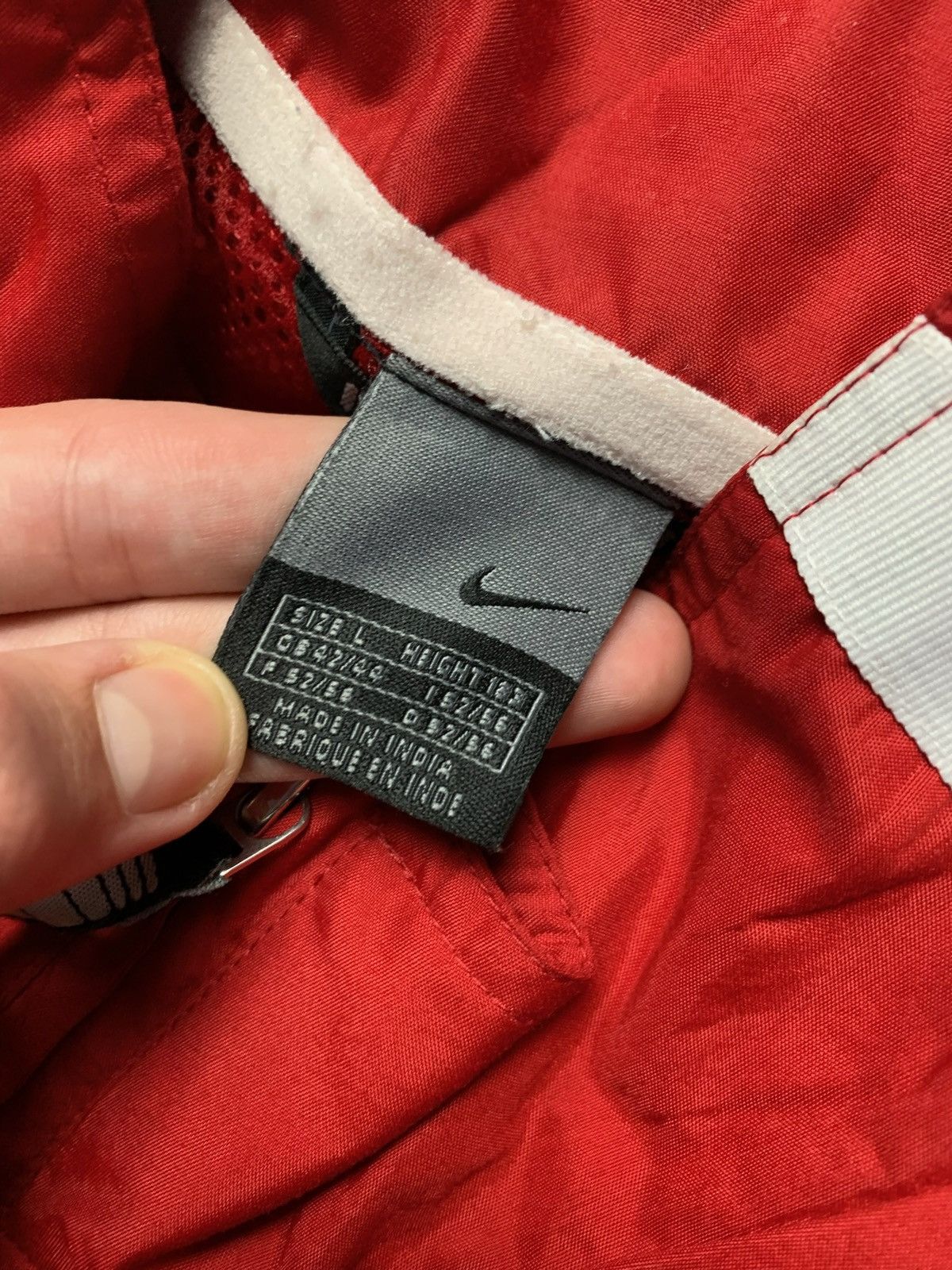 Nike × Vintage Vintage Nike track jacket size L red logo rare Size US L / EU 52-54 / 3 - 4 Thumbnail
