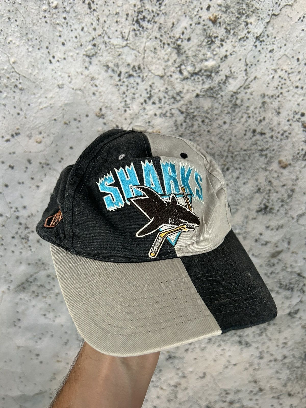 NHL Vintage NHL San Jose Sharks Snapback 90s Hockey Rare Size ONE SIZE - 1 Thumbnail
