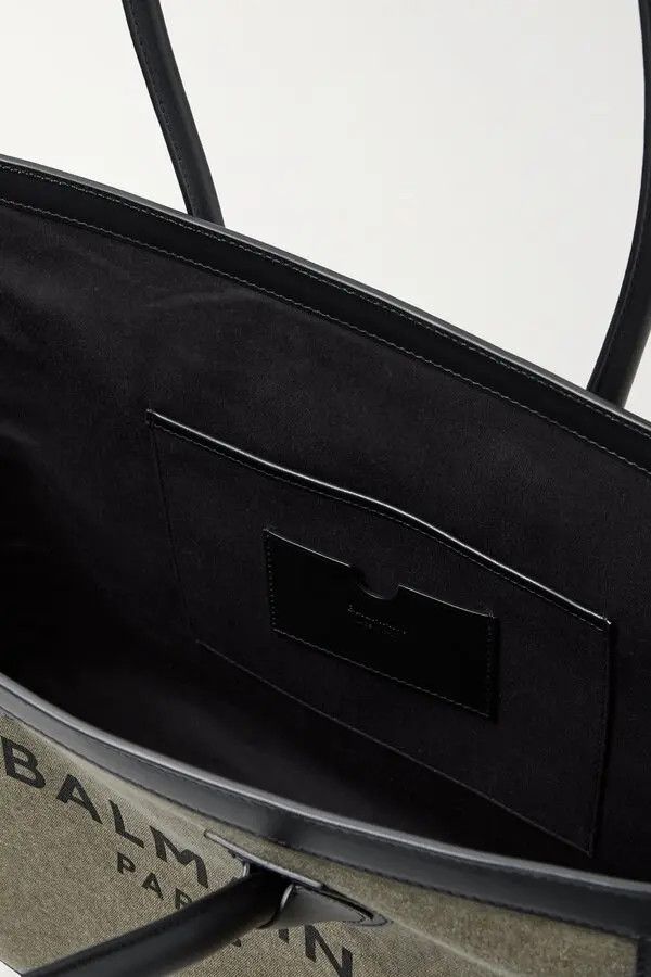 Balmain o1s1wg111225 Size:OS/B-Army Bicolor Tote Bag in Green Size ONE SIZE - 4 Thumbnail