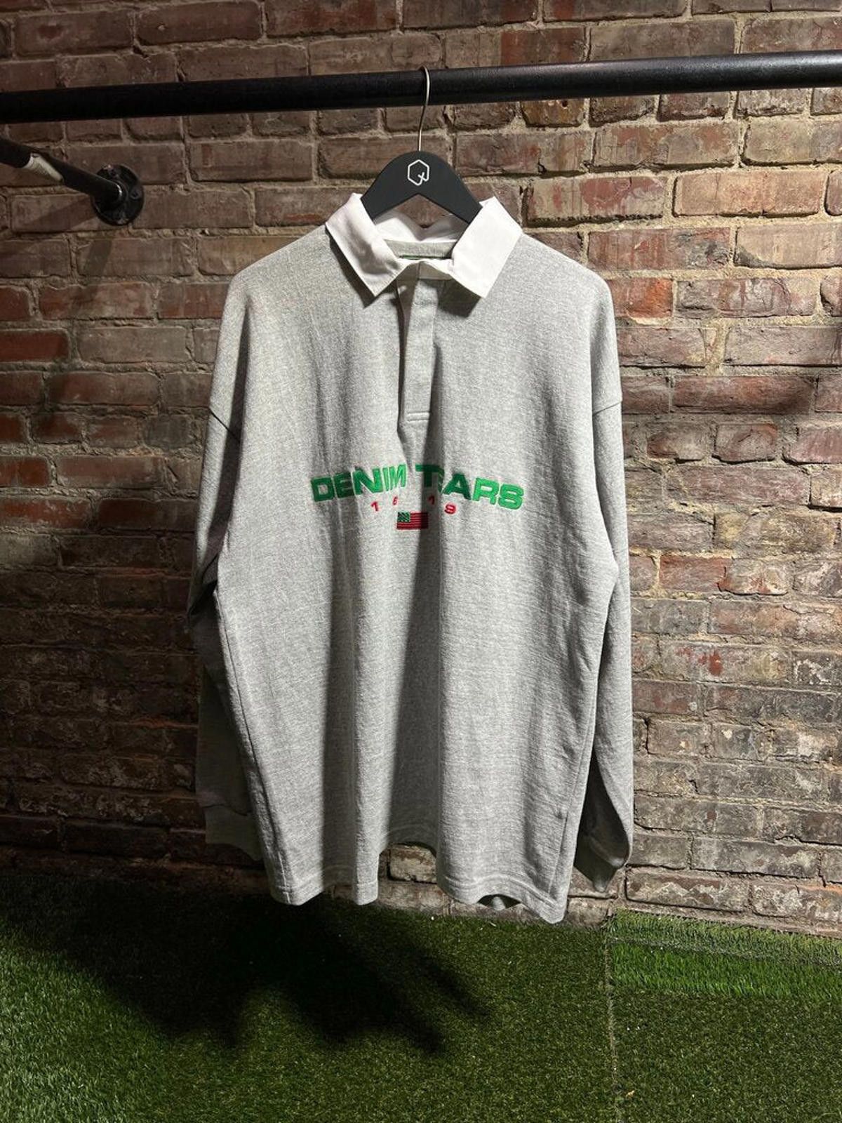 DENIM TEARS Denim Tears Grey Polo Sz. L Size ONE SIZE - 1 Thumbnail