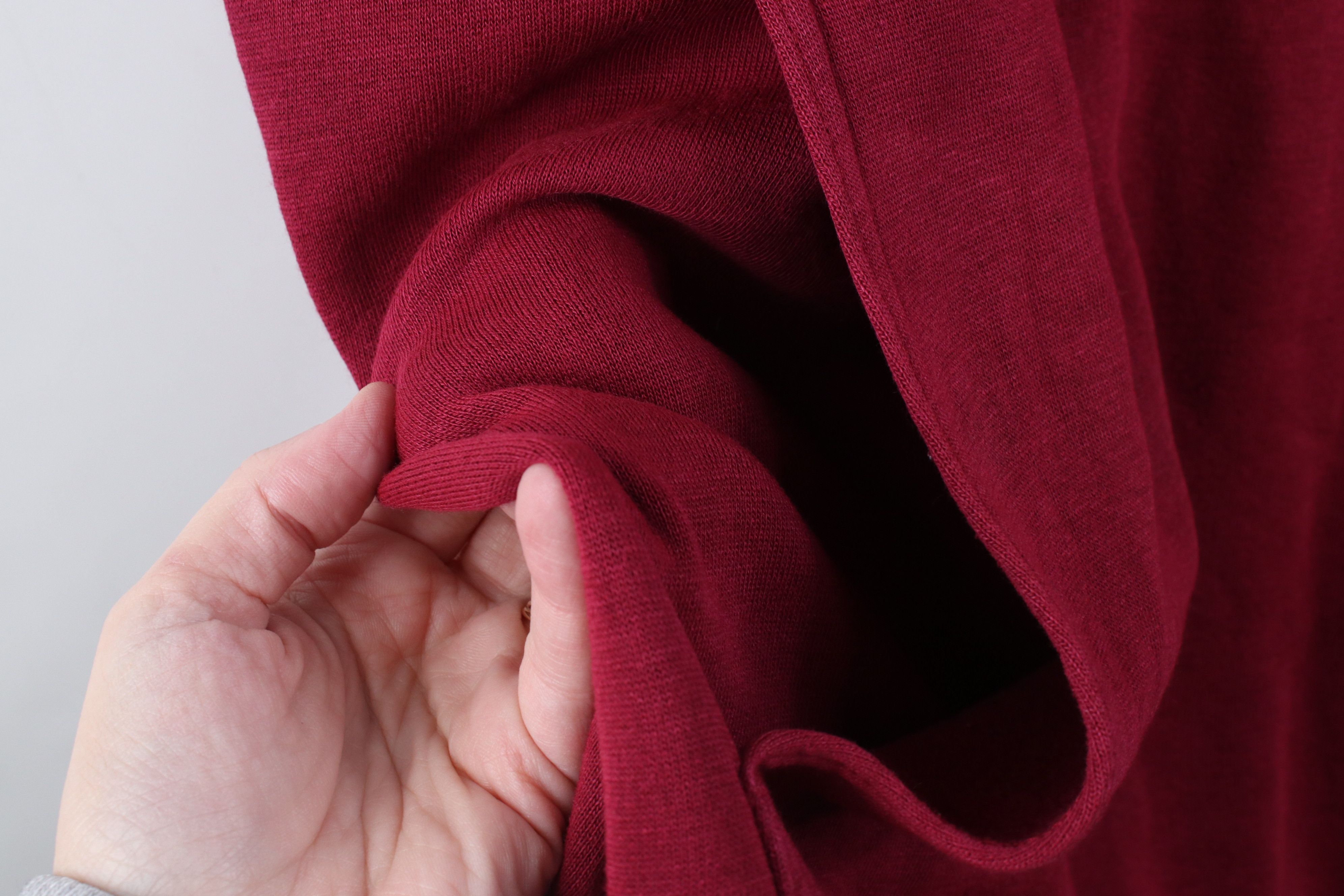 Vintage Vintage 90s Streetwear Blank Knit Hoodie Sweatshirt Red Size US XXL / EU 58 / 5 - 11 Thumbnail