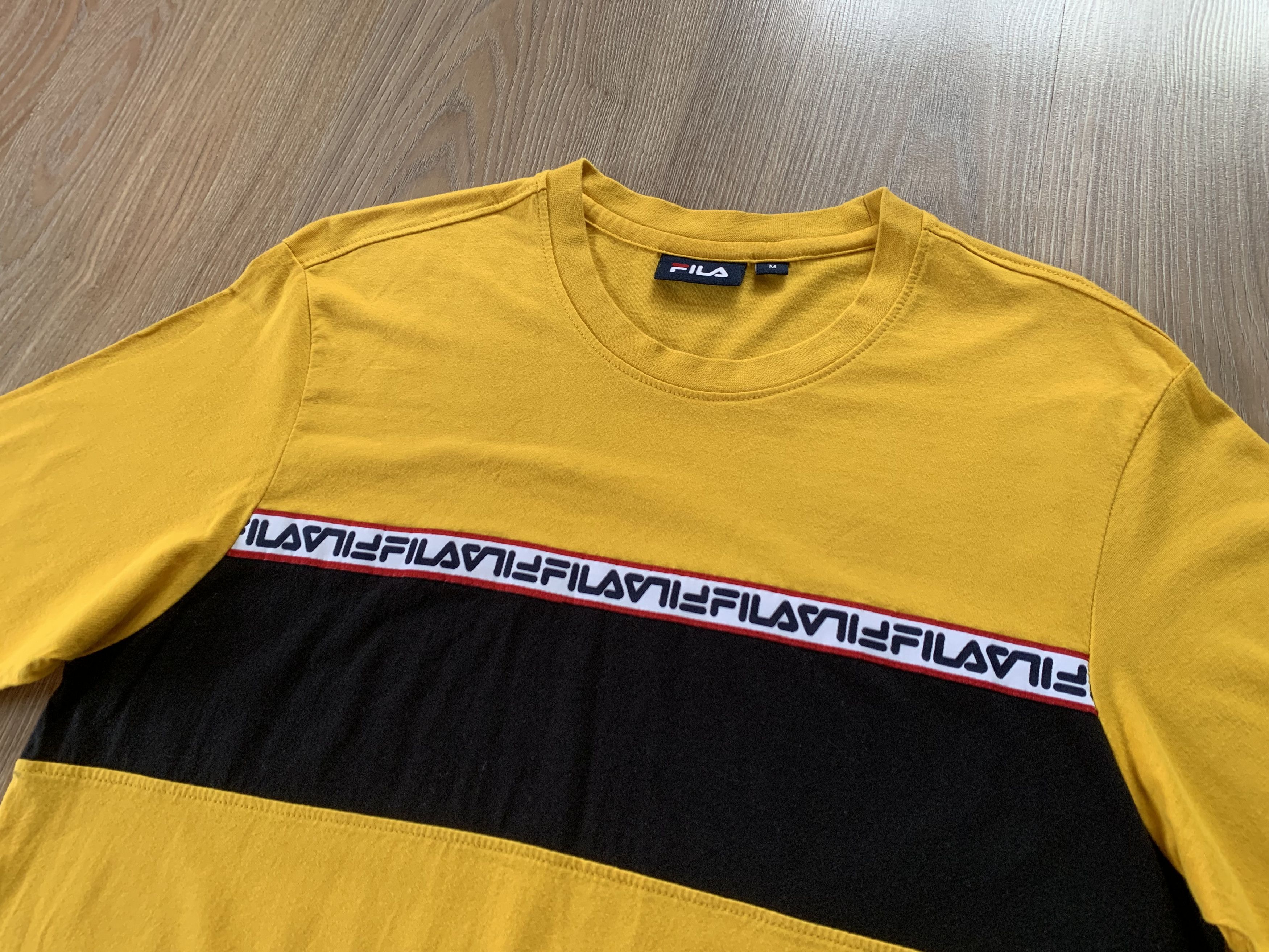 Fila Fila Multilogo Yellow Cotton T-Shirt Size US M / EU 48-50 / 2 - 4 Thumbnail