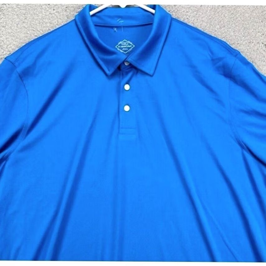 Vintage St. Johns Bay Polo Shirt Mens XL Blue Classic Fit Performance Golf Size US XL / EU 56 / 4 - 2 Thumbnail