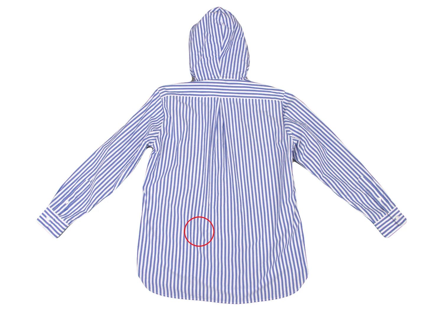 Fred Perry Hooded Striped Shirt Jacket in Blue and White, Size S Size US S / EU 44-46 / 1 - 14 Thumbnail