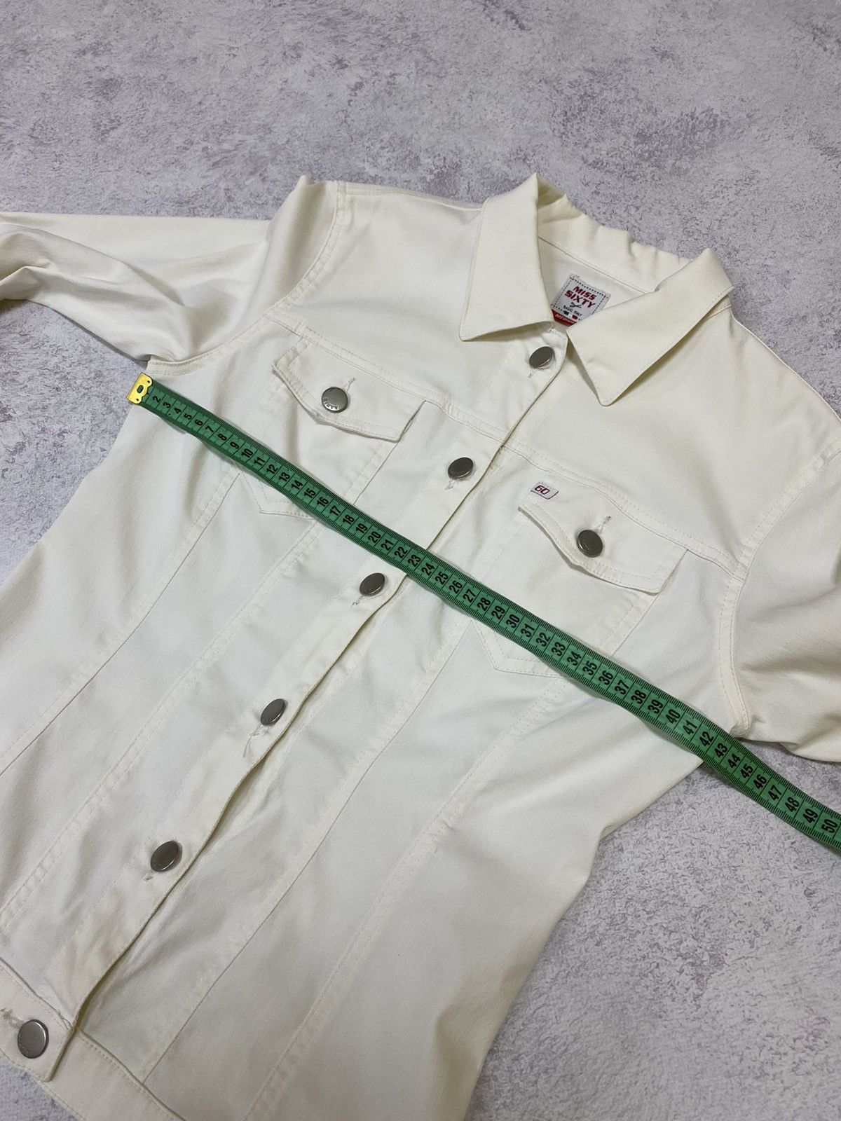 Miss Sixty Miss Sixty Womens White Denim Jacket Size M Size M / US 6-8 / IT 42-44 - 13 Thumbnail