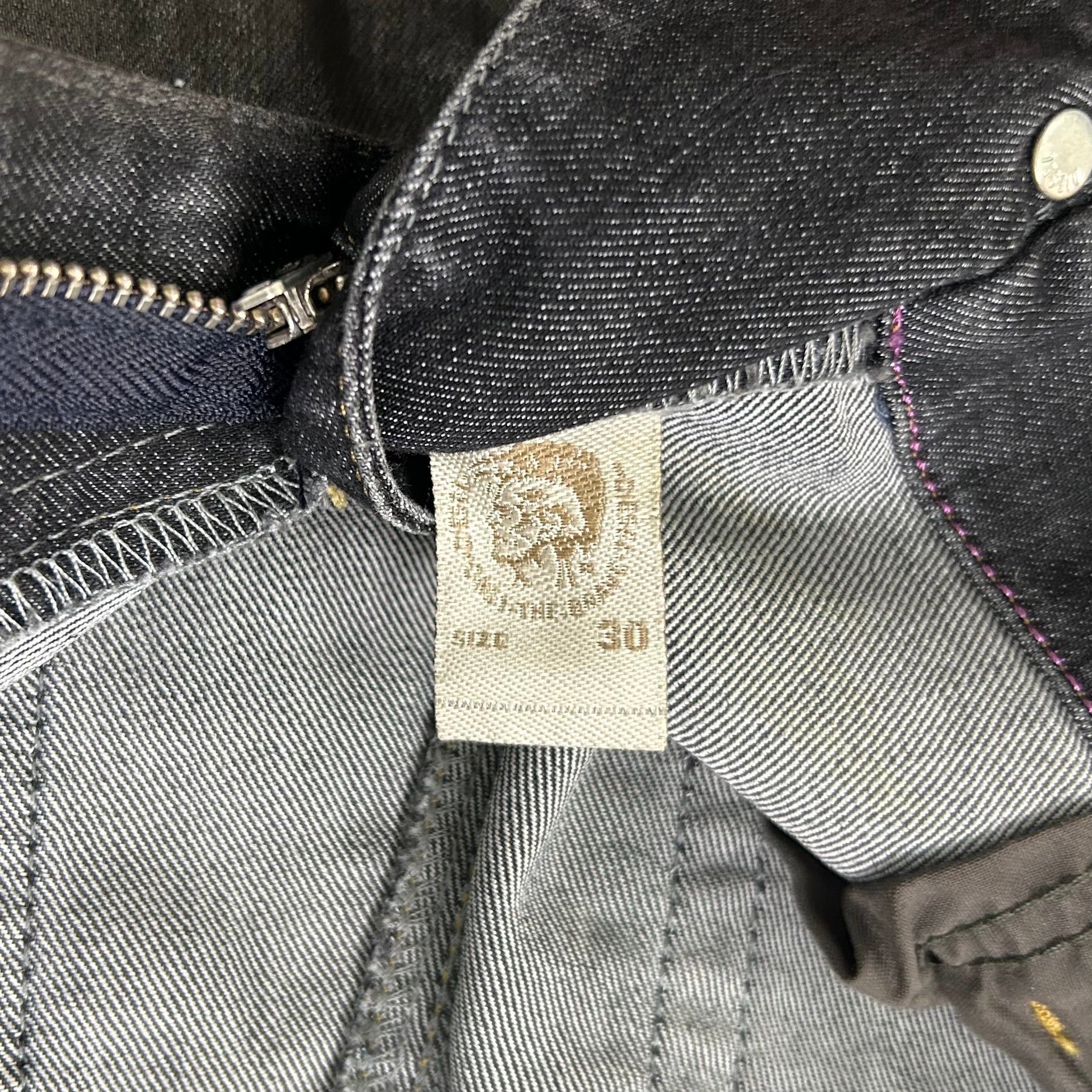 Diesel Diesel 2000's Metallic Gray Skinny Waxed Denim Pants Size US 30 / EU 46 - 9 Thumbnail